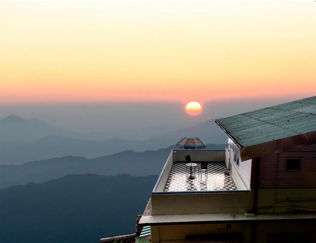 Balcony/Terrace in Central Gleneagles Heritage Resort Former Bungalow of Ex-TATA Chairman Russi Mody The Mall Road Darjeeling