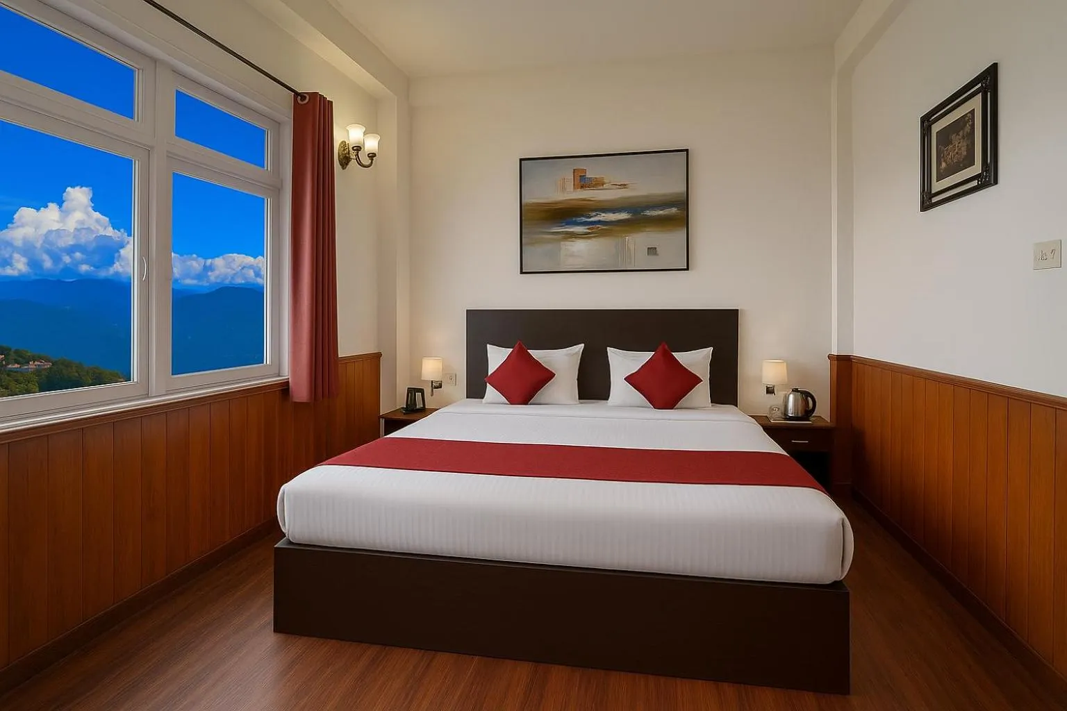 Bedroom, Bed in Central Gleneagles Heritage Resort Former Bungalow of Ex-TATA Chairman Russi Mody The Mall Road Darjeeling