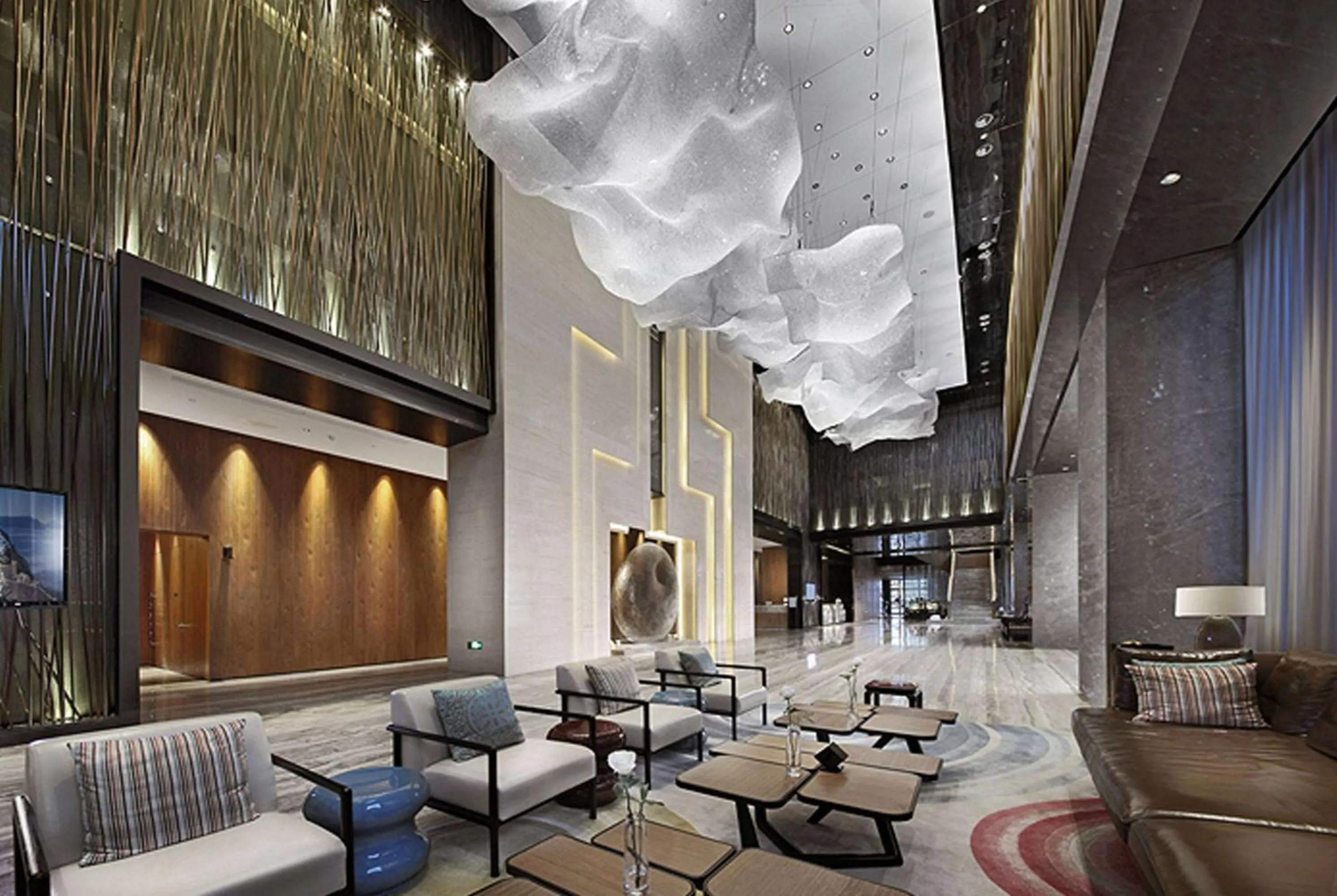 Lobby or reception in Wyndham JinJiang Hotel