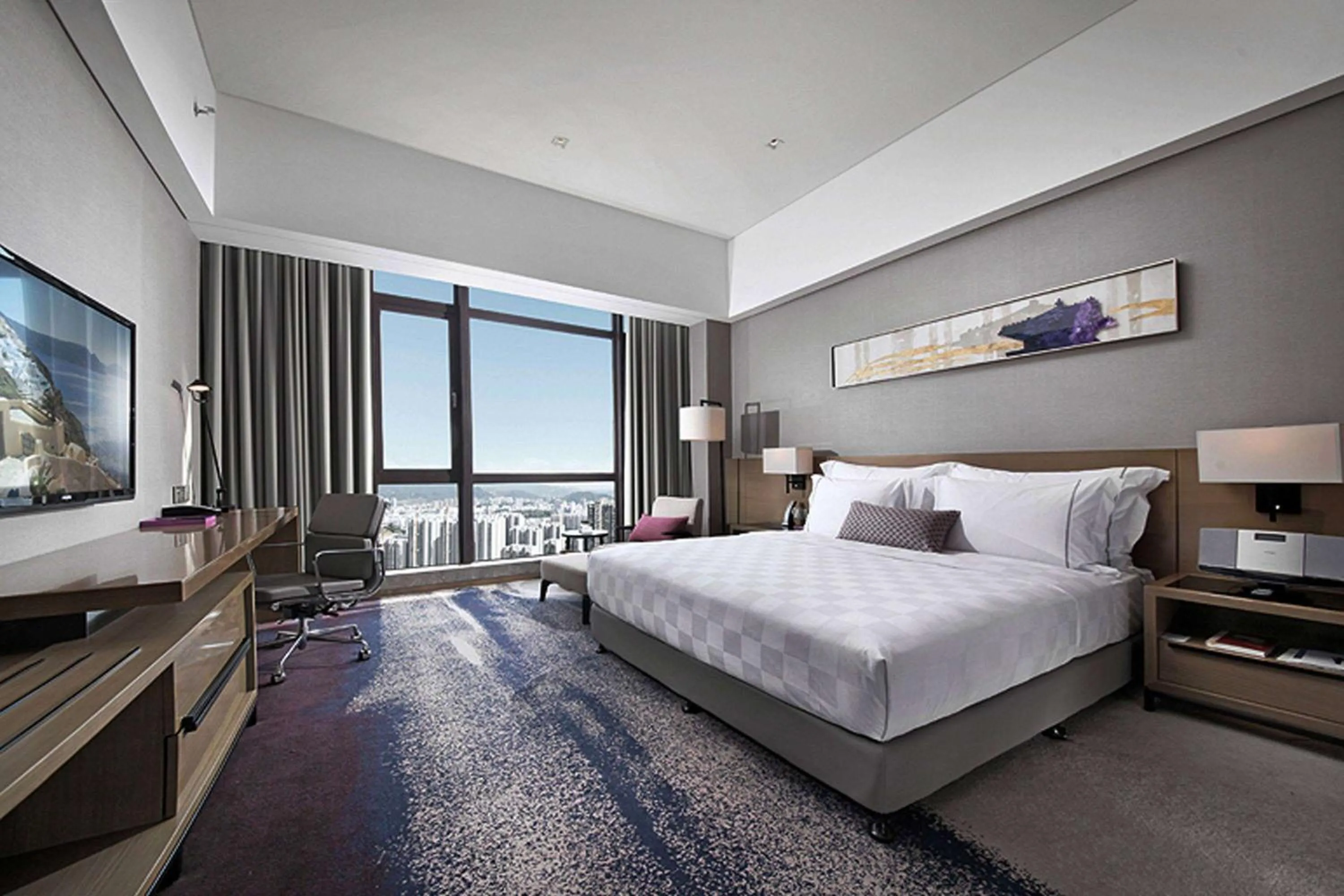 Photo of the whole room, Bed in Wyndham JinJiang Hotel