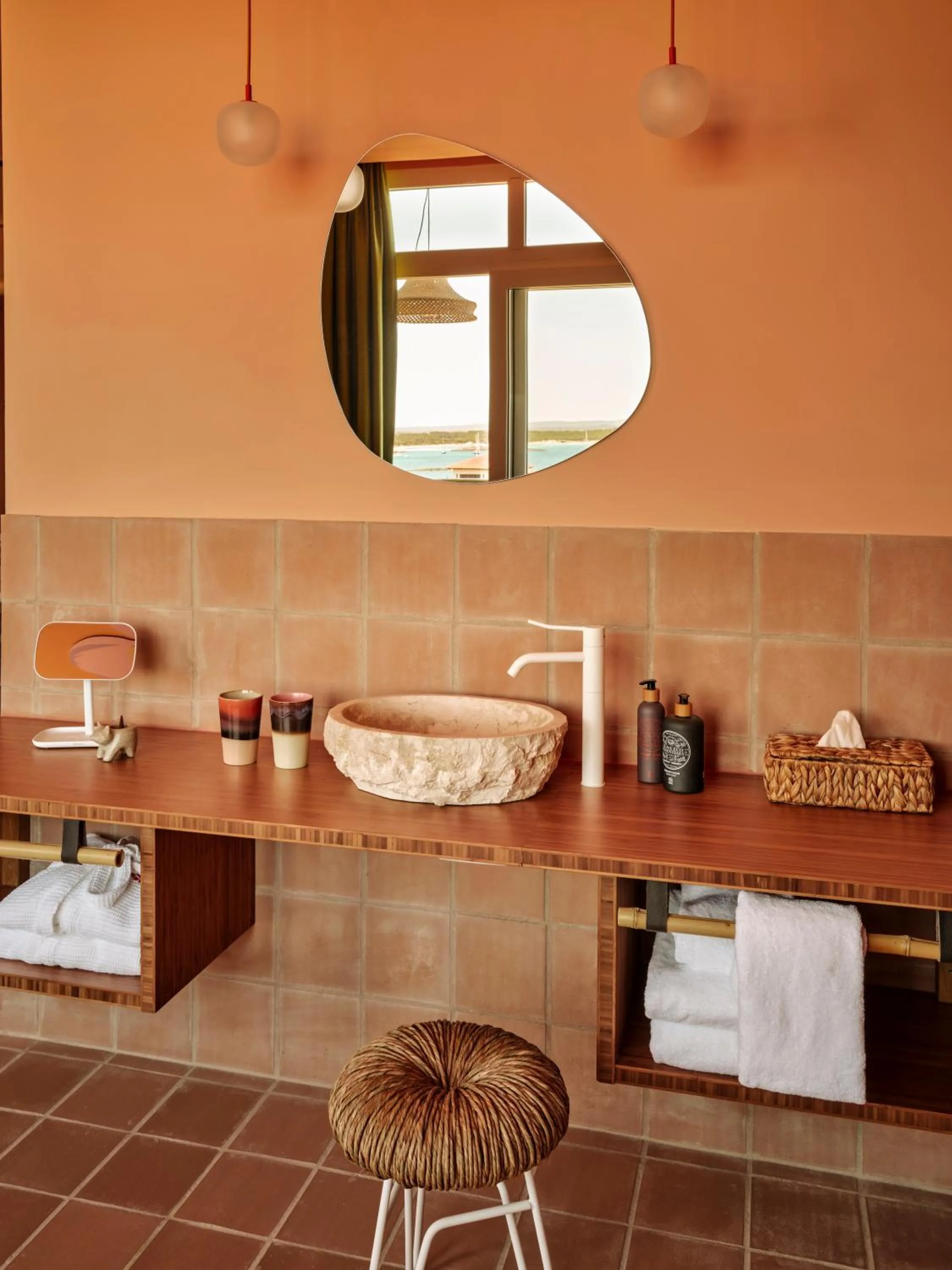 Bathroom in Bikini Island & Mountain Hotel Es Trenc -Adults only-