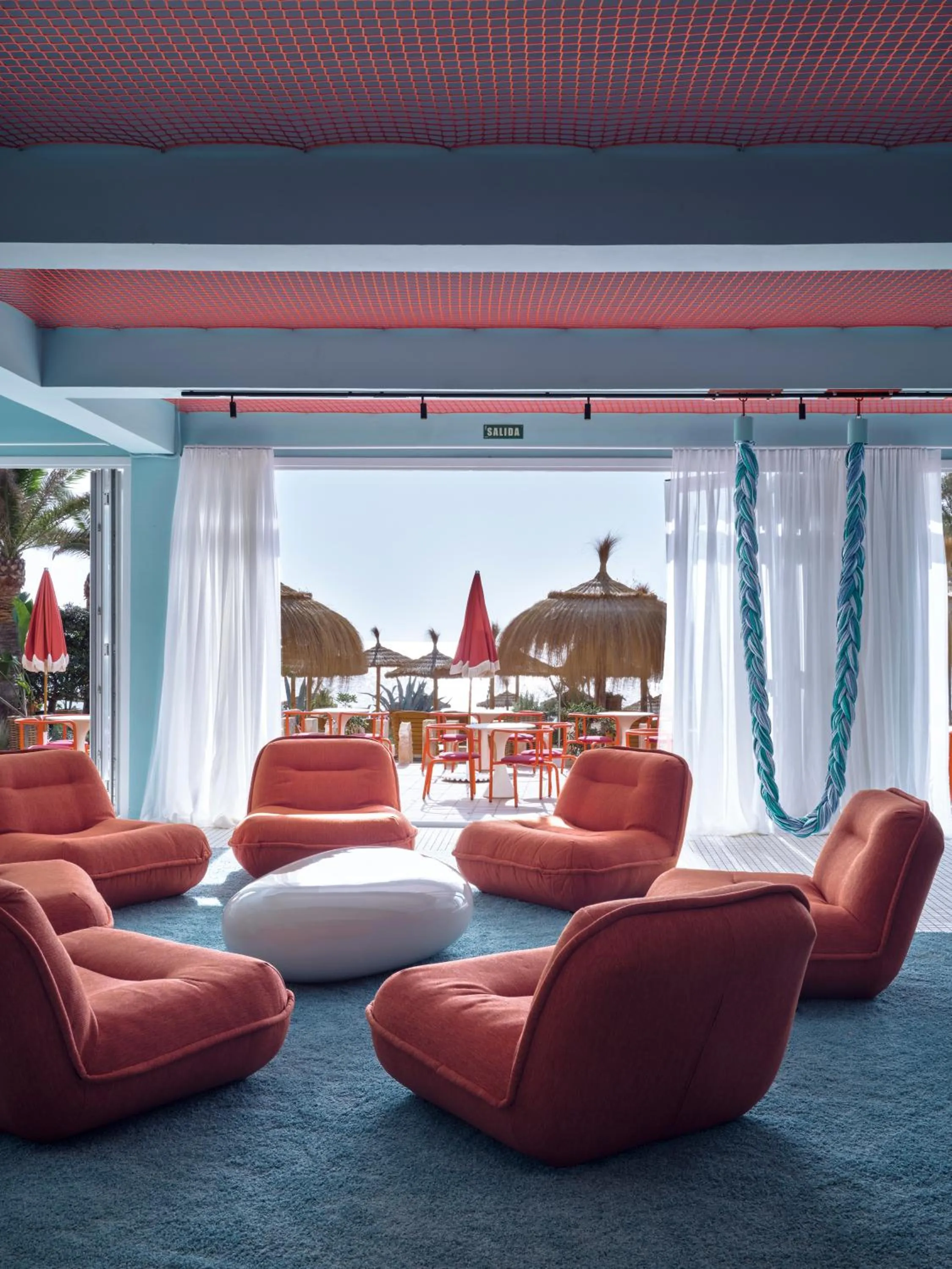 Communal lounge/ TV room in Bikini Island & Mountain Hotel Es Trenc -Adults only-