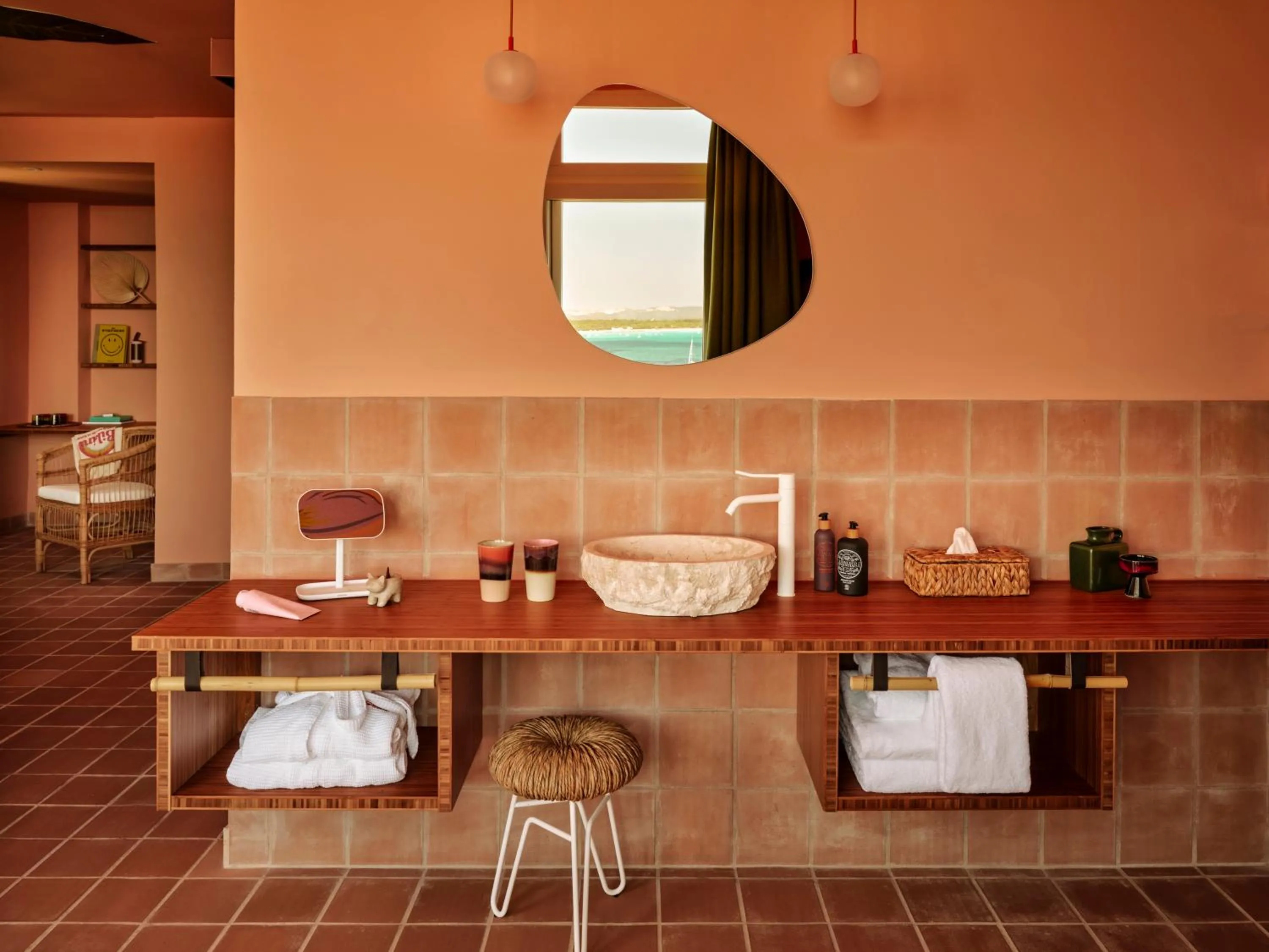 Bathroom in Bikini Island & Mountain Hotel Es Trenc -Adults only-