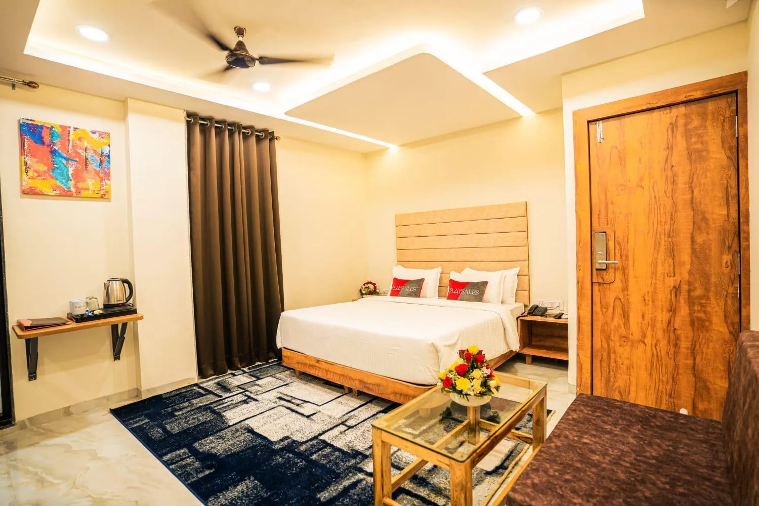 Bedroom, Bed in The Havelock Hotel, Vijay Nagar