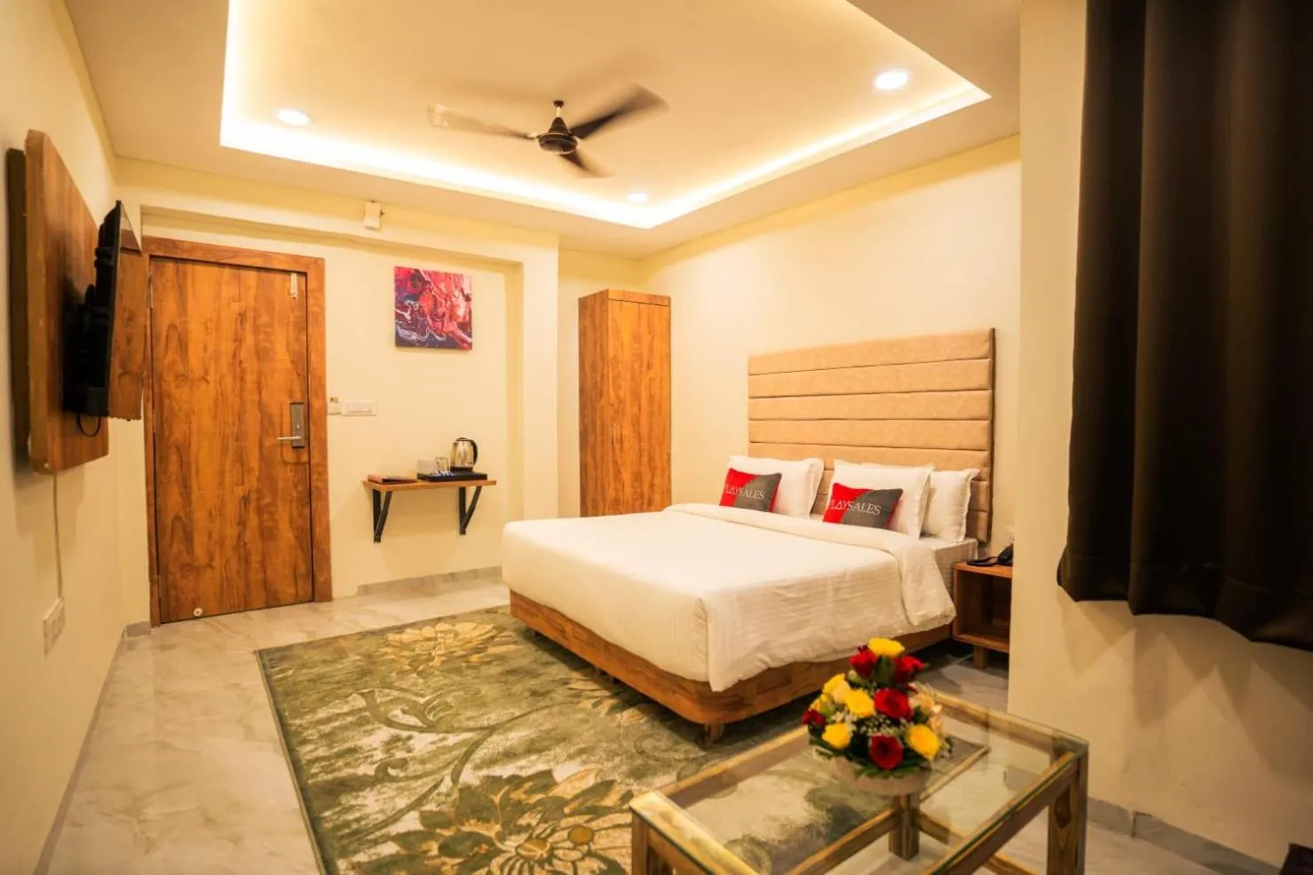 Bed in The Havelock Hotel, Vijay Nagar
