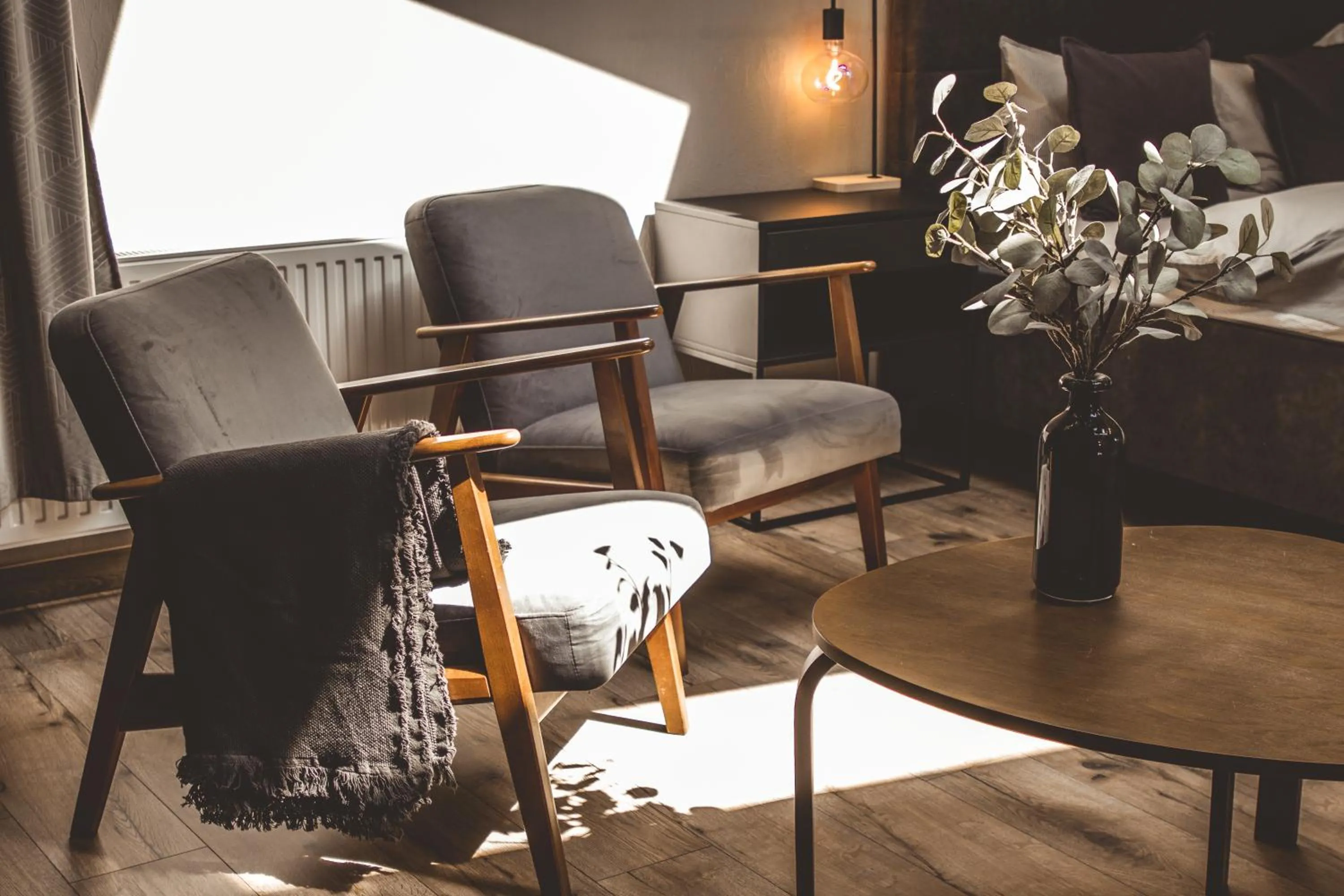 Seating area in Vanaga Ligzda