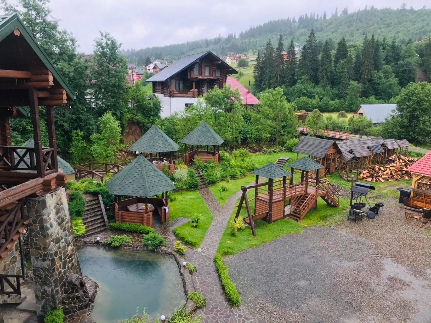 Mountain view in Lavina Hotel