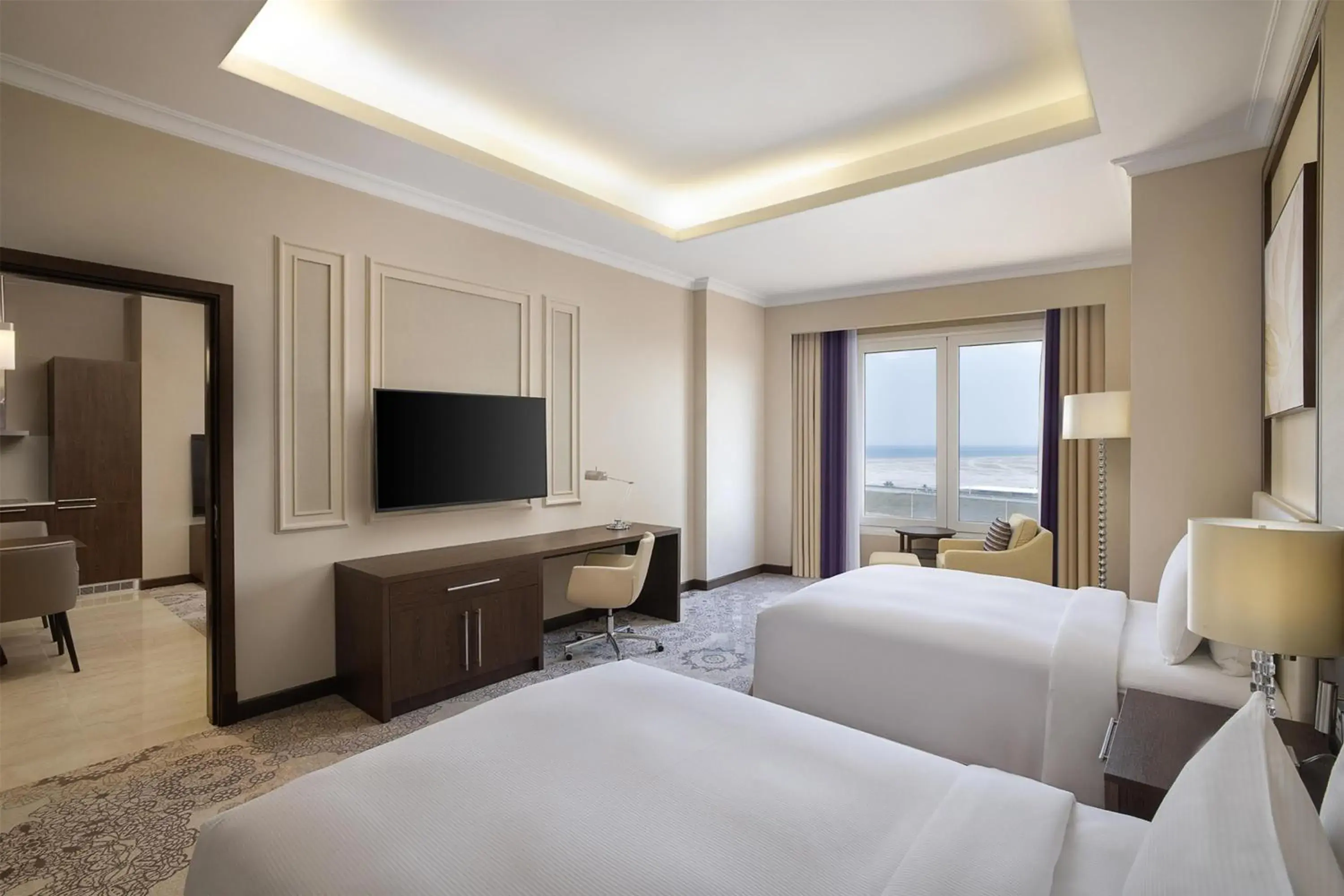 Executive Double Room with Two Double Beds in Hilton Al Khobar King Fahd Causeway Executive Double Room with Two Double Beds in Hilton Al Khobar King Fahd Causeway