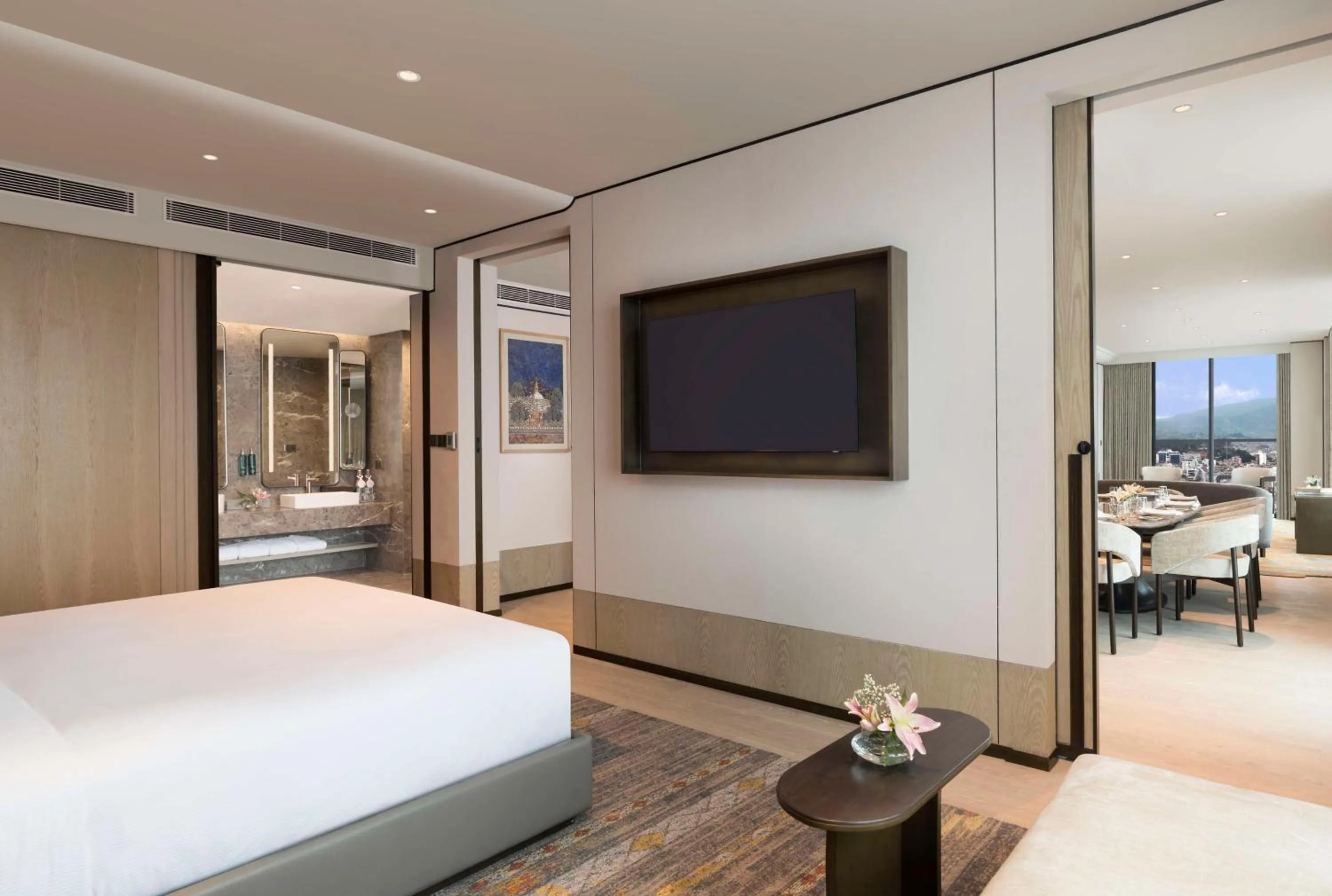 Bed in Hilton Kathmandu