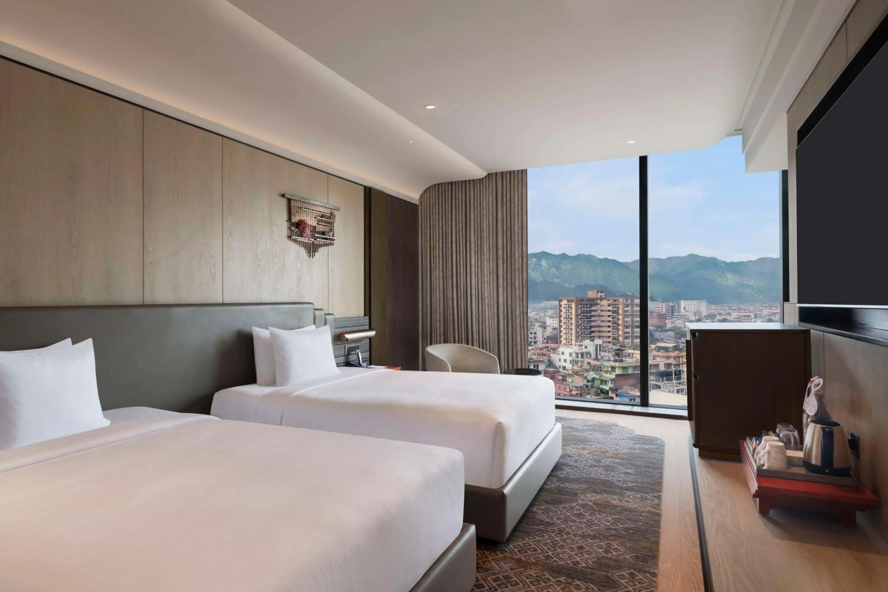 Bed in Hilton Kathmandu