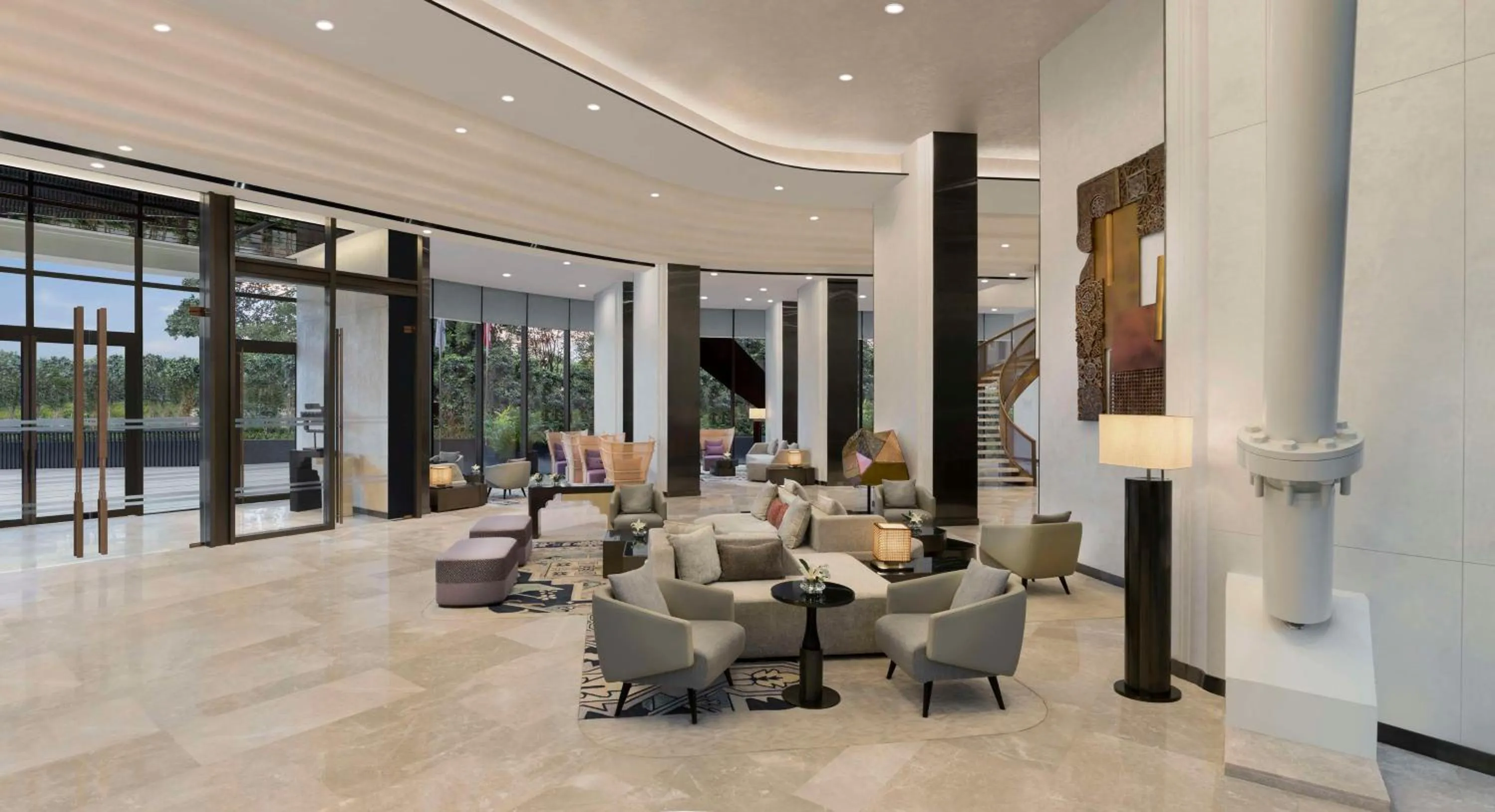 Lobby or reception in Hilton Kathmandu