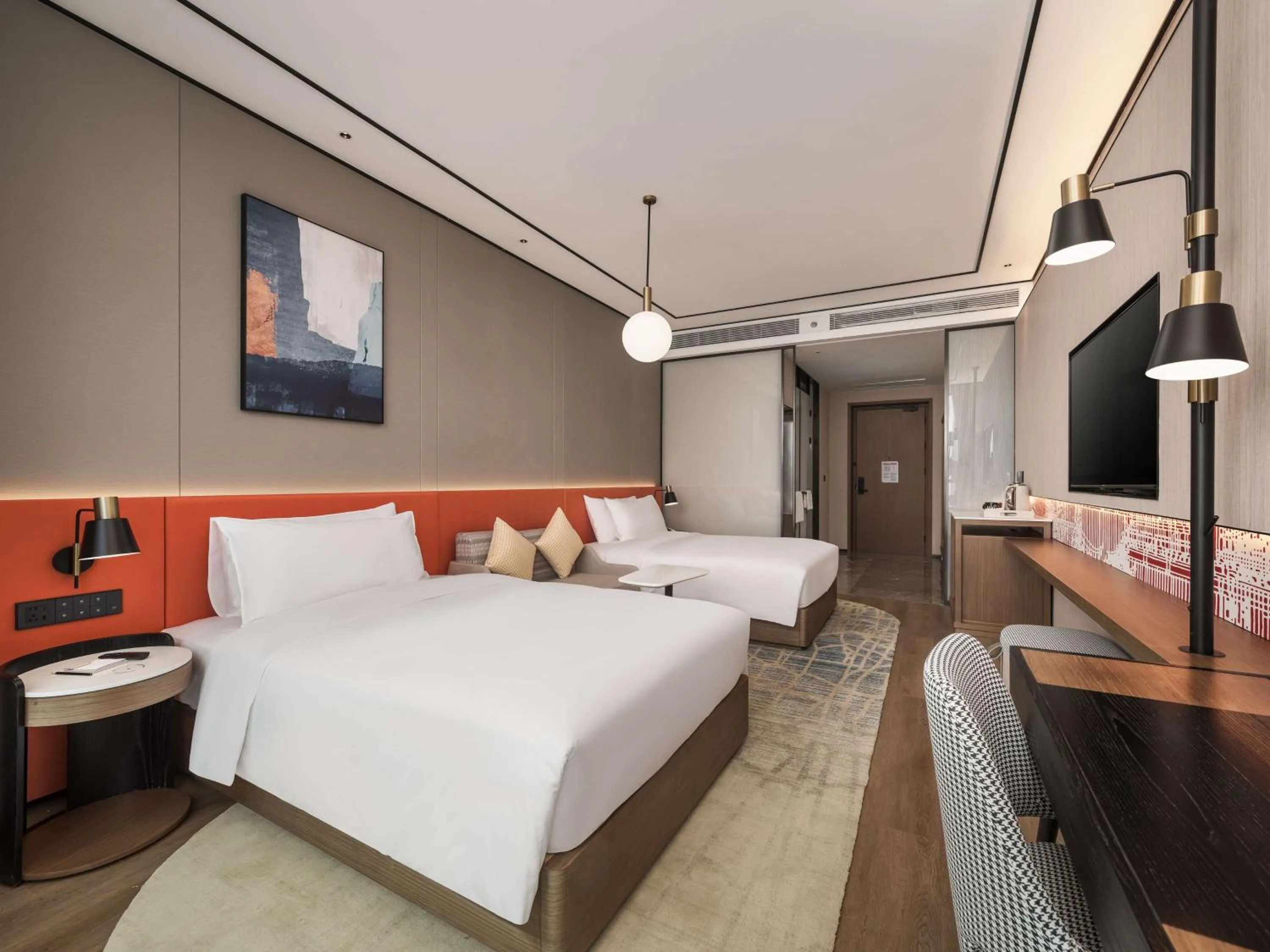 Living room, Bed in Hilton Garden Inn Taiyuan Binhe