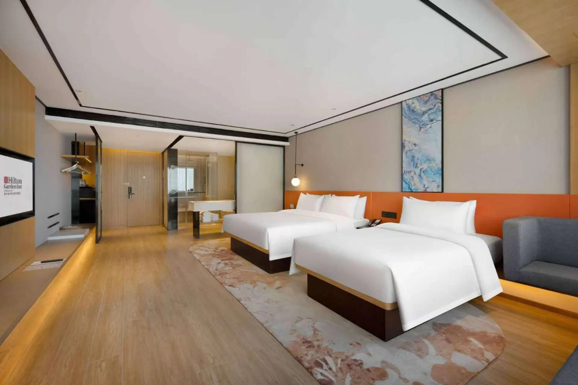 Bedroom, Bed in Hilton Garden Inn Jinzhong Yuci