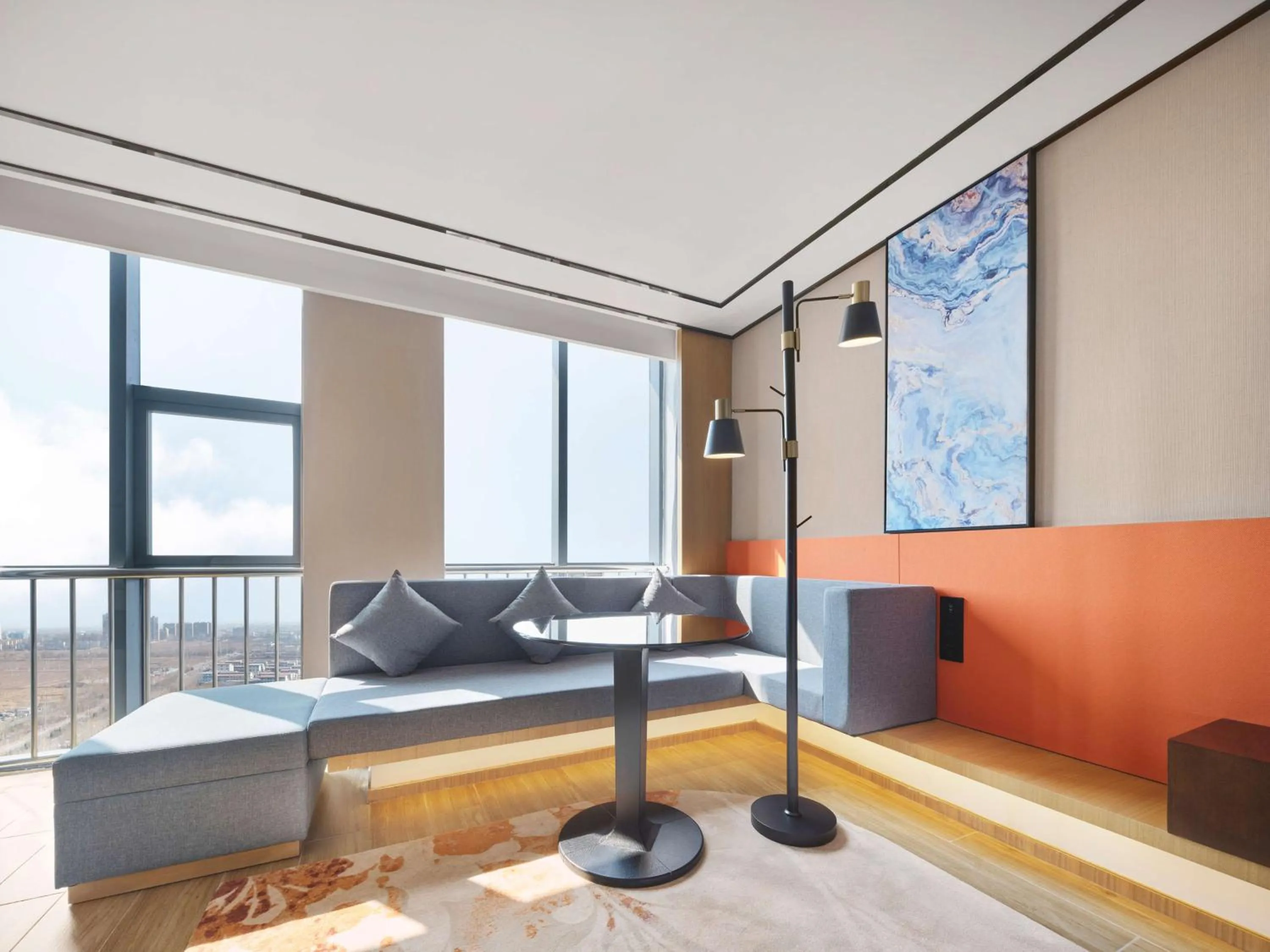 Living room in Hilton Garden Inn Jinzhong Yuci