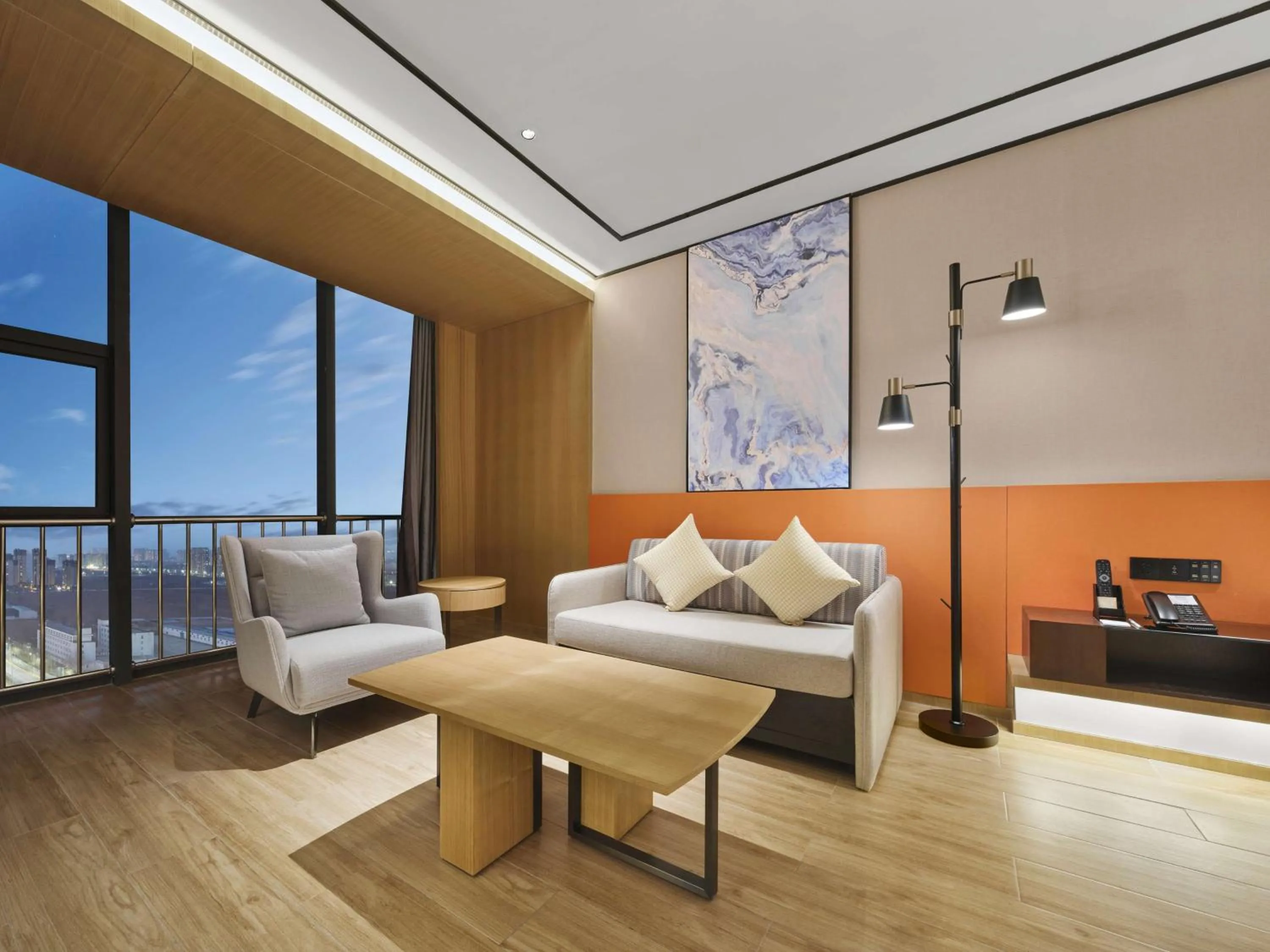 Living room in Hilton Garden Inn Jinzhong Yuci