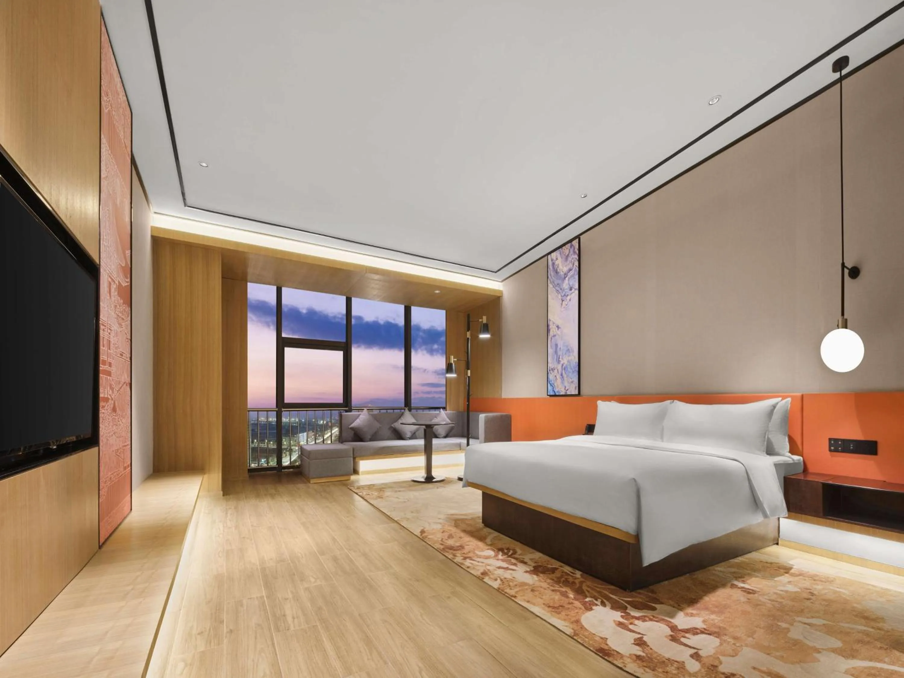 Living room, Bed in Hilton Garden Inn Jinzhong Yuci