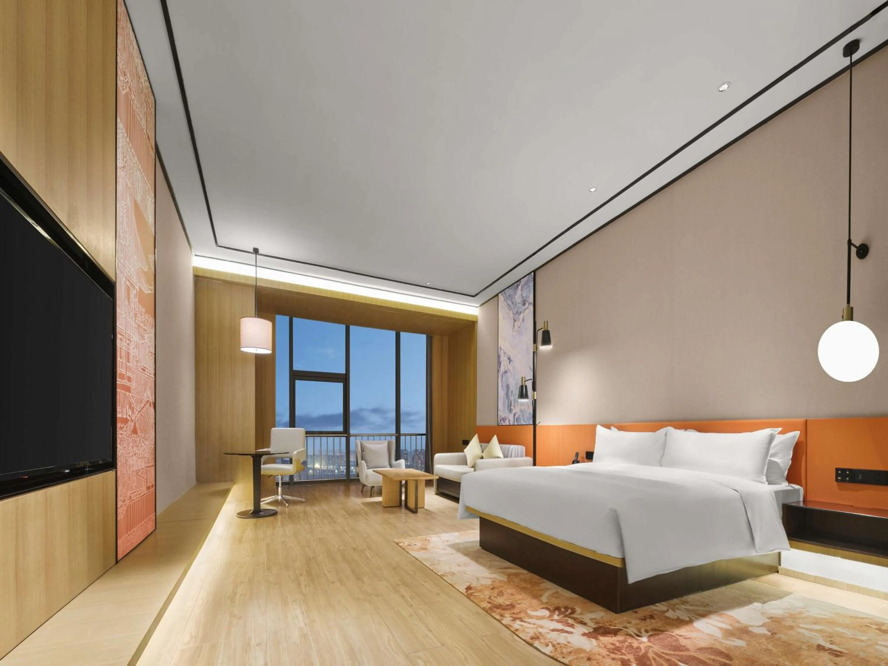 Living room, Bed in Hilton Garden Inn Jinzhong Yuci