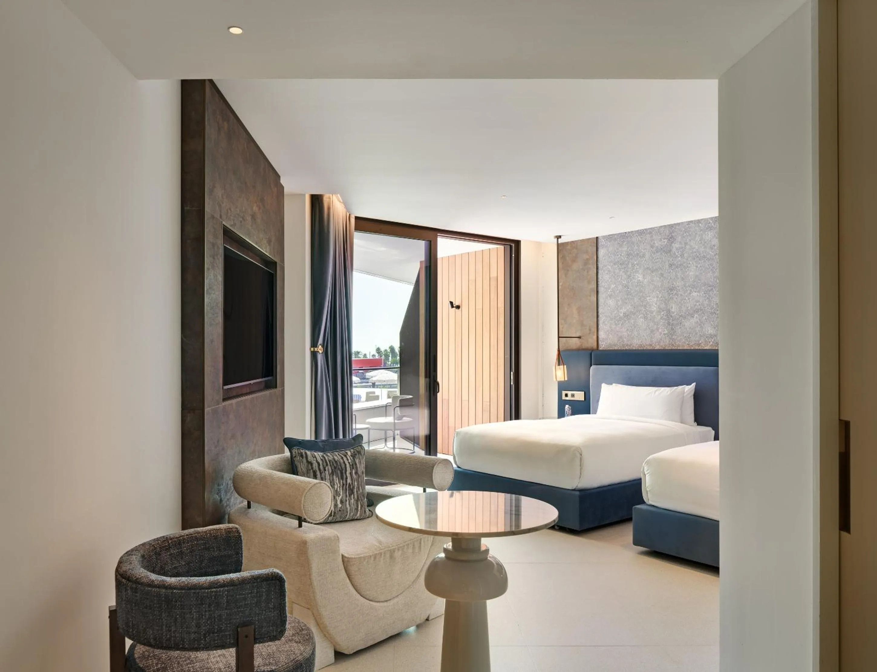 Bed in SLS Barcelona