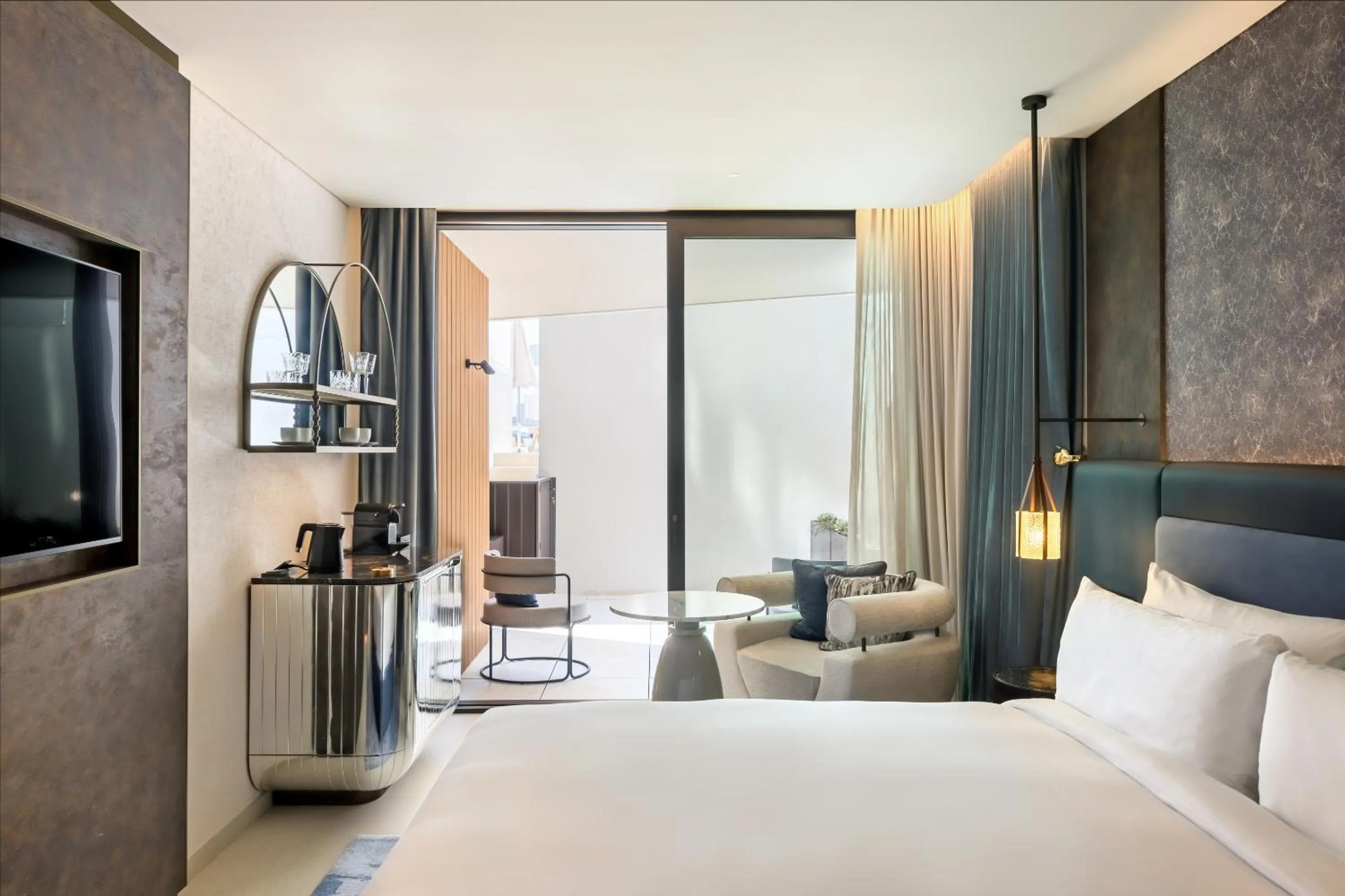 Bed in SLS Barcelona