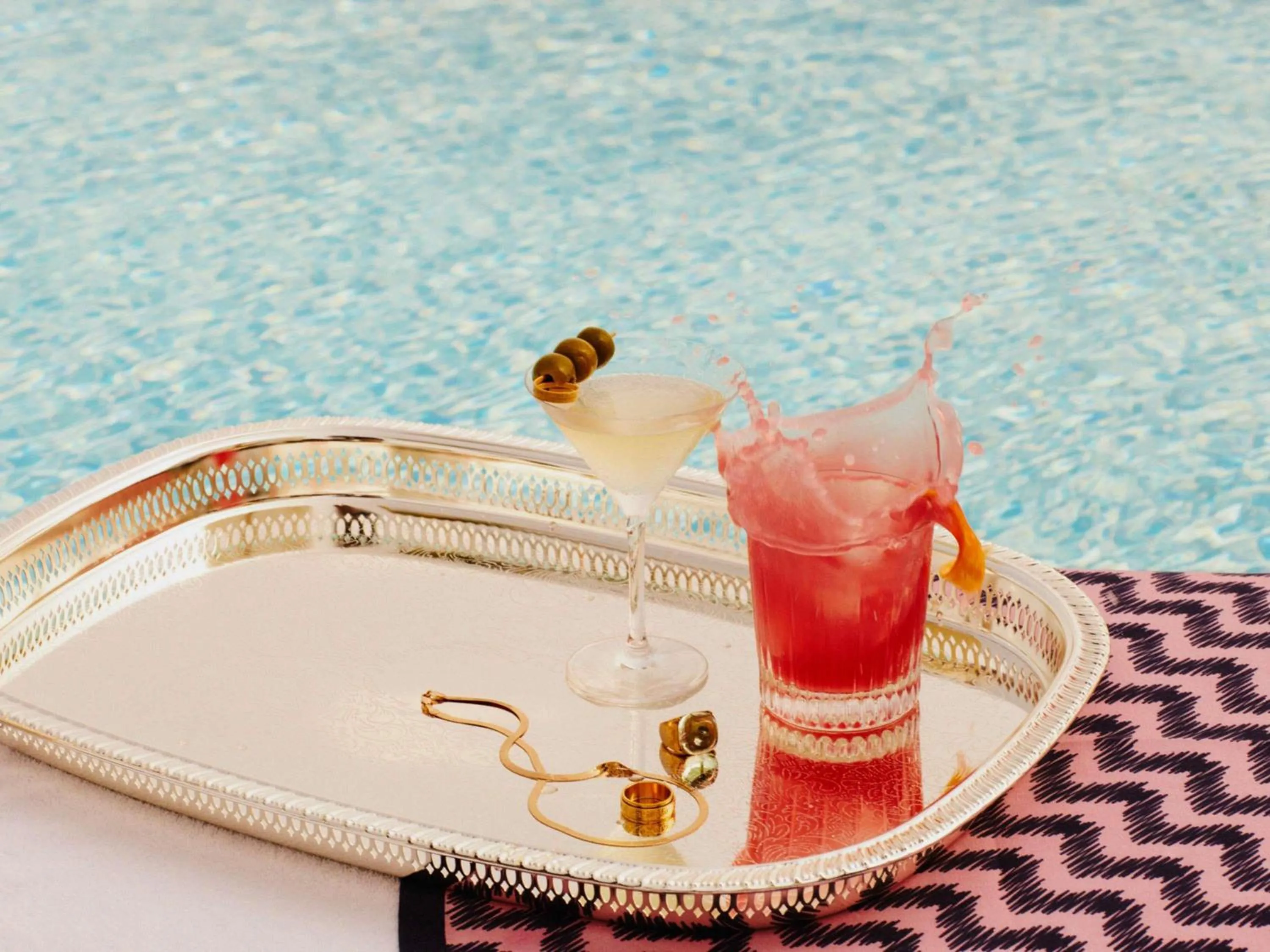 Pool view in SLS Barcelona