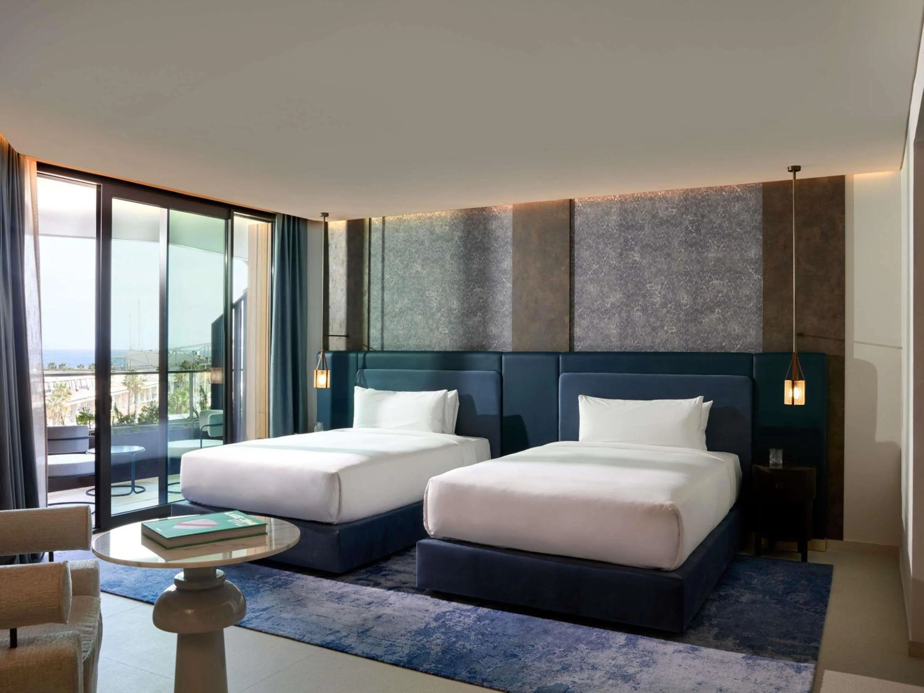 Bedroom, Bed in SLS Barcelona