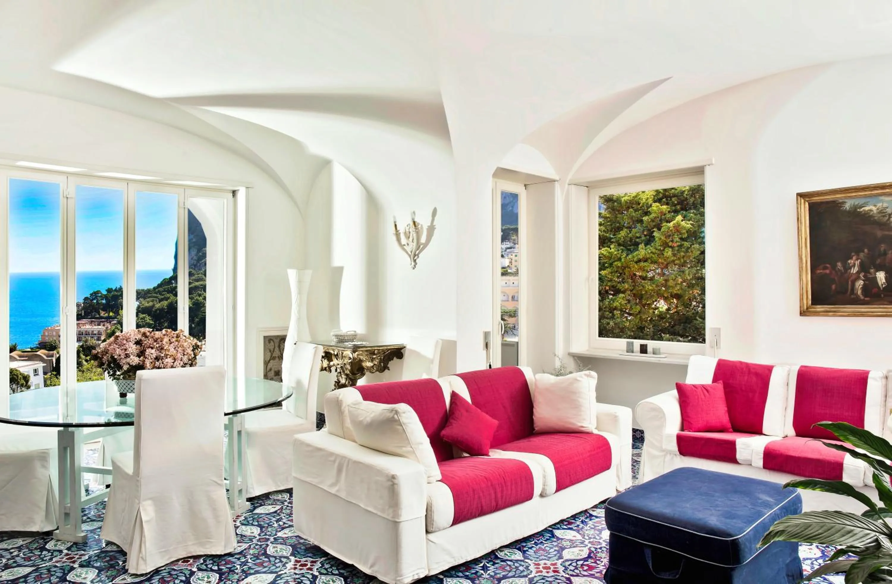 Living room in Villa Silia