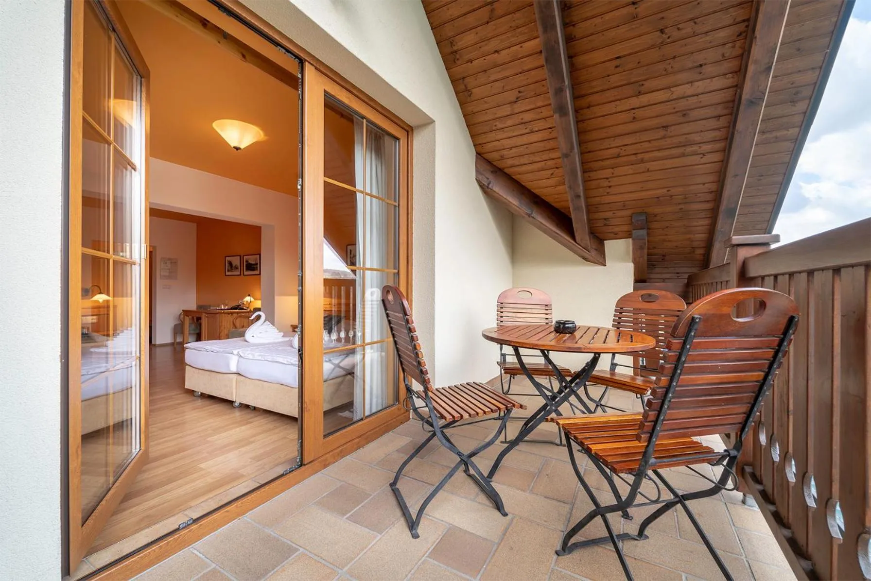 Balcony/Terrace in Hotel Vyhlídka