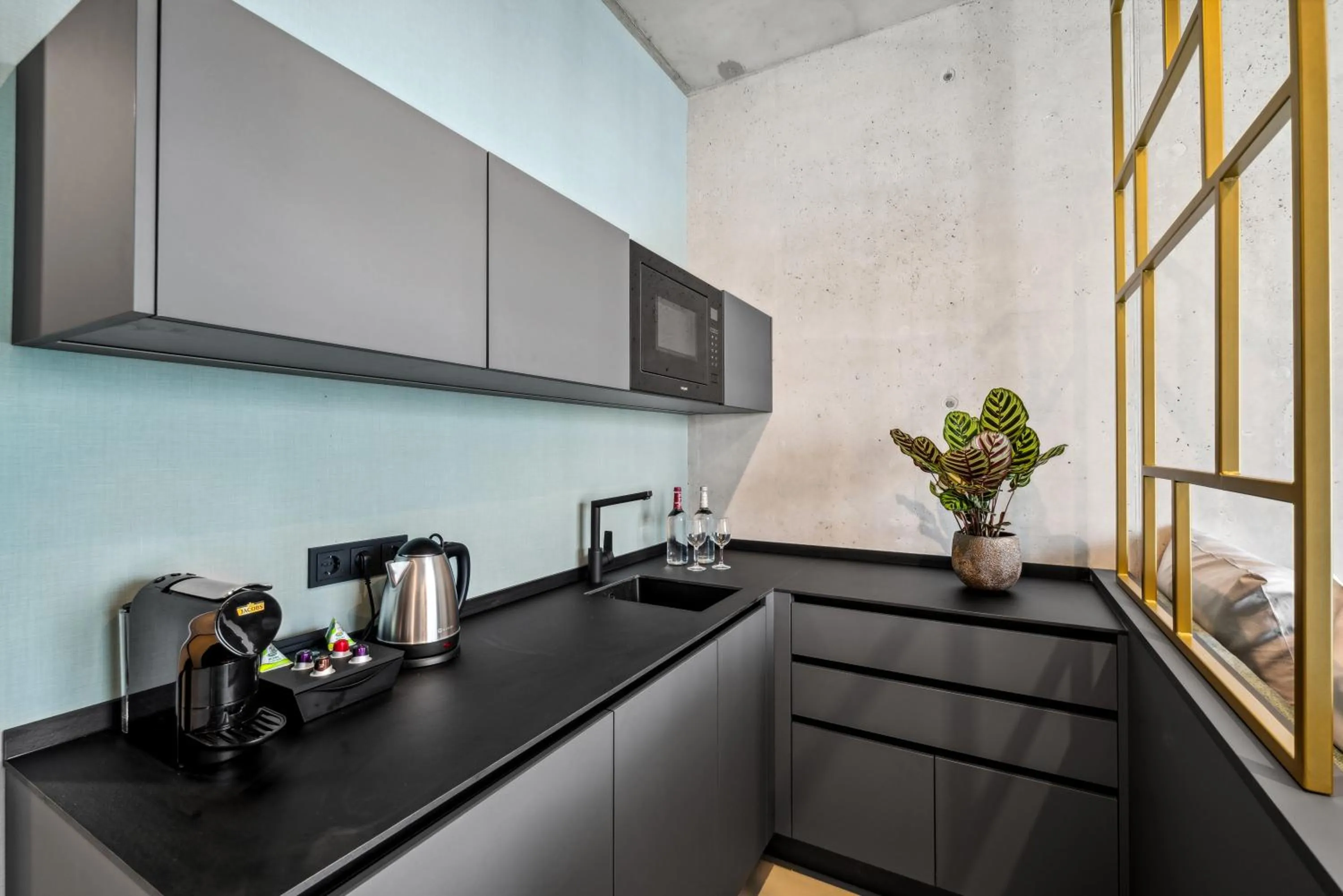 Kitchen or kitchenette in Nena Apartments München City East