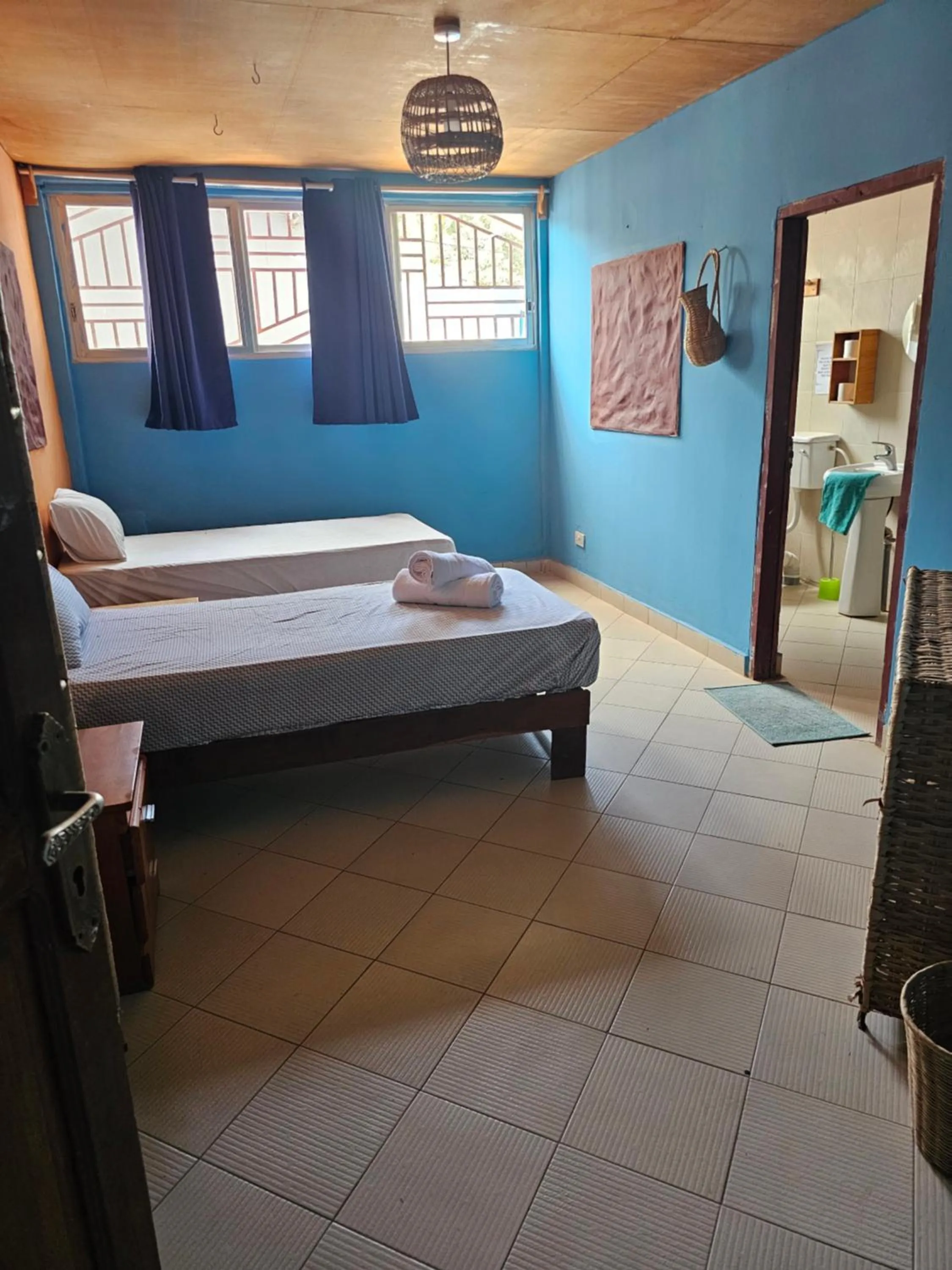 Bed in Mango Lodge Gambia