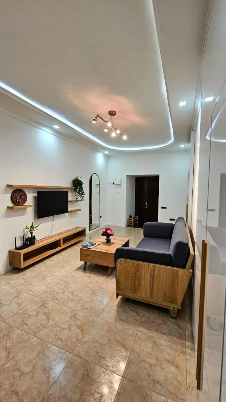 Communal lounge/ TV room, Bed in R Studios Old Baku