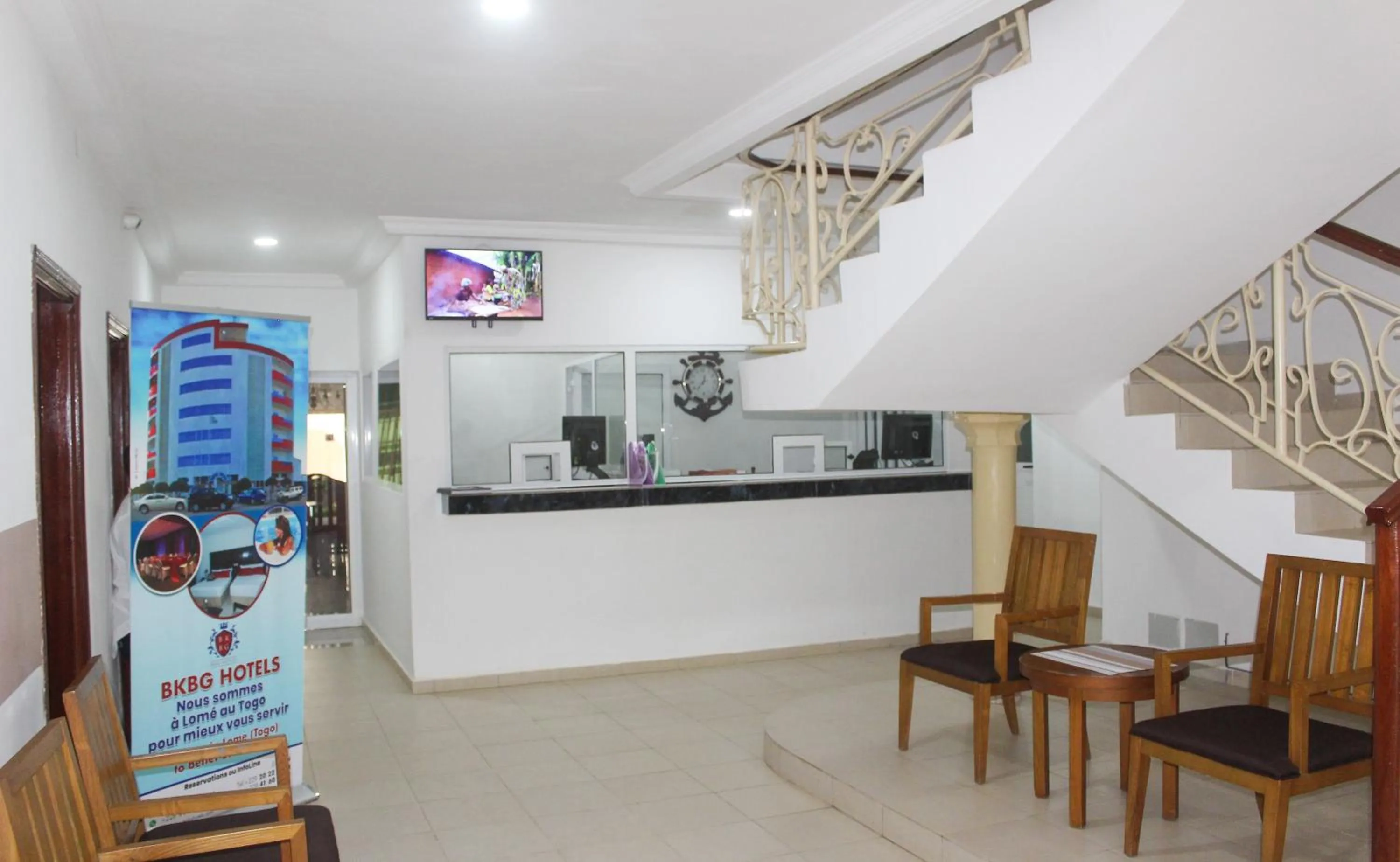 Lobby or reception in Hotel BKBG Benin