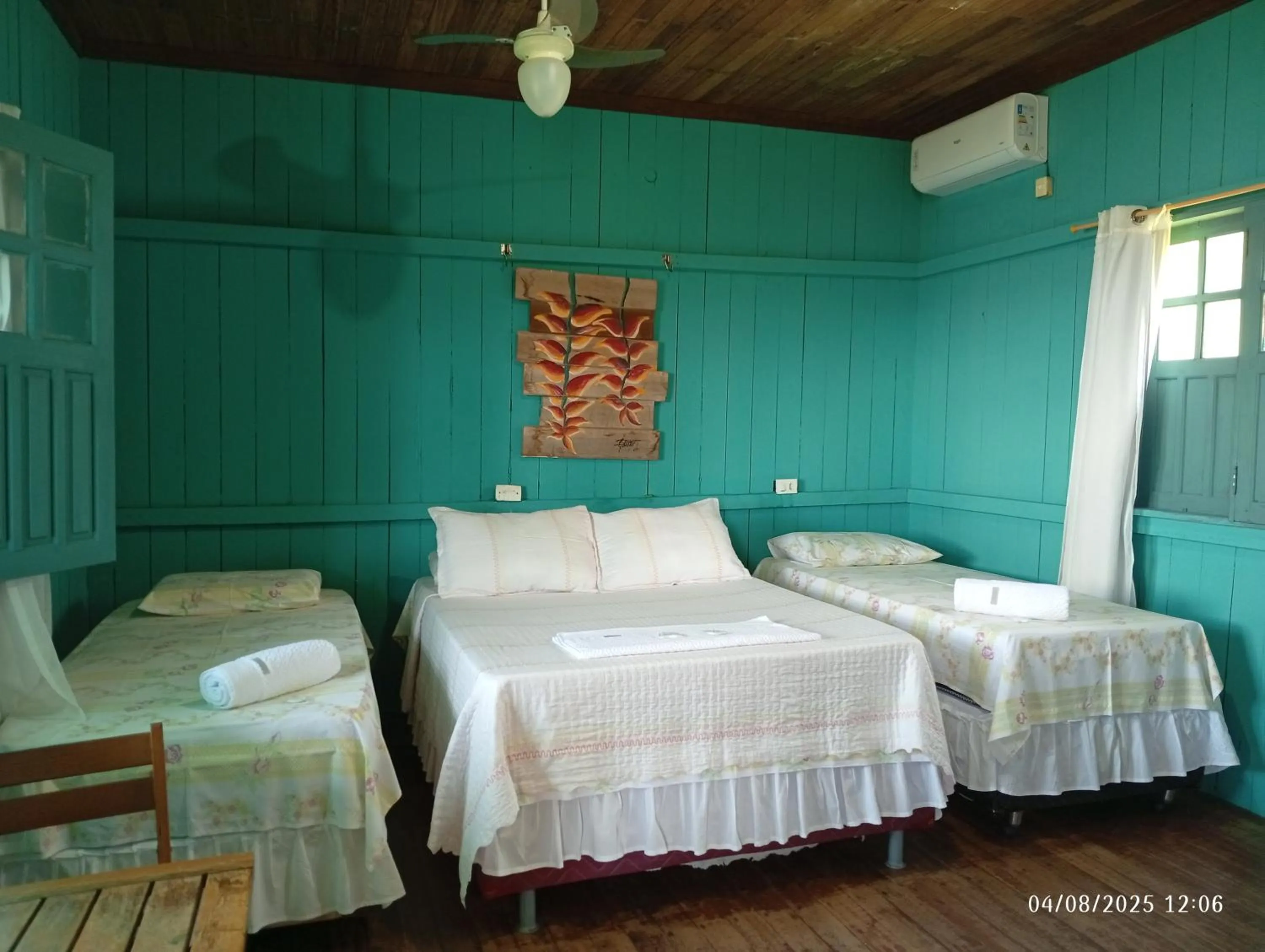 Bed in Pousada Bosque dos Aruãs