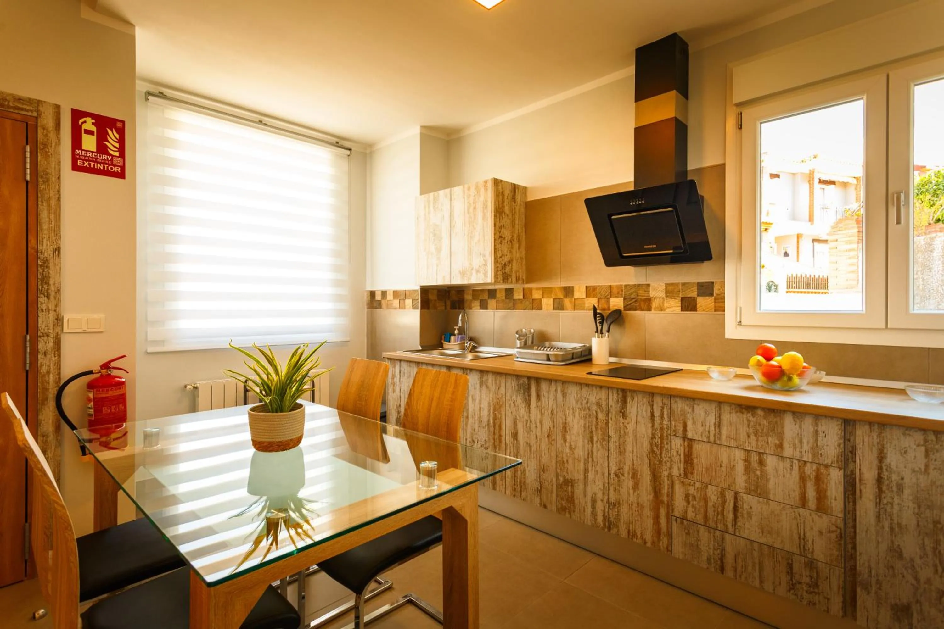 Kitchen or kitchenette in Apartamentos Turísticos Cúllar Vega