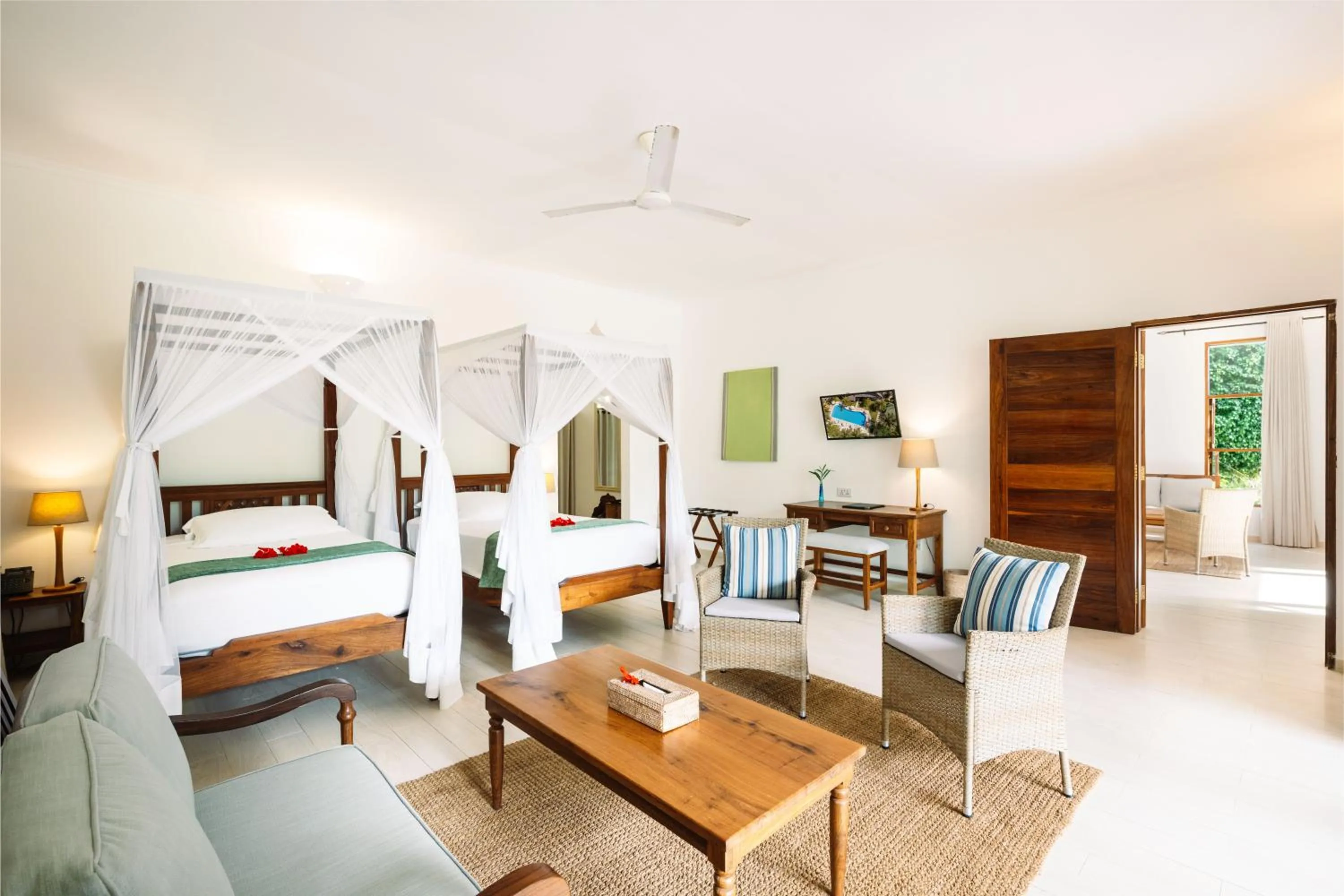 View (from property/room), Bed in Kisiwa on the Beach