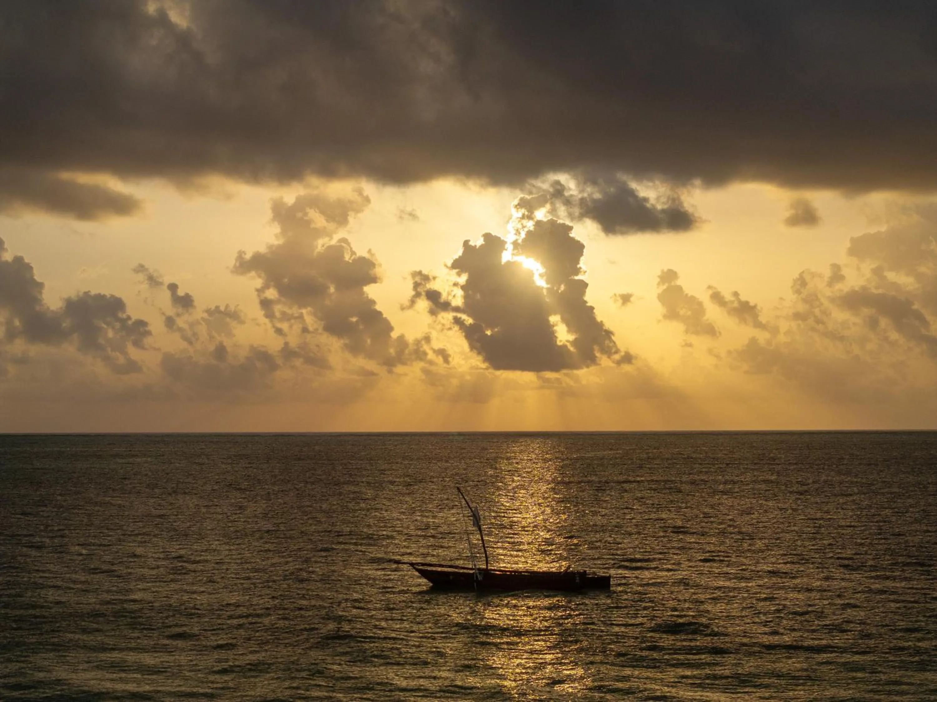 Sunrise in Kisiwa on the Beach