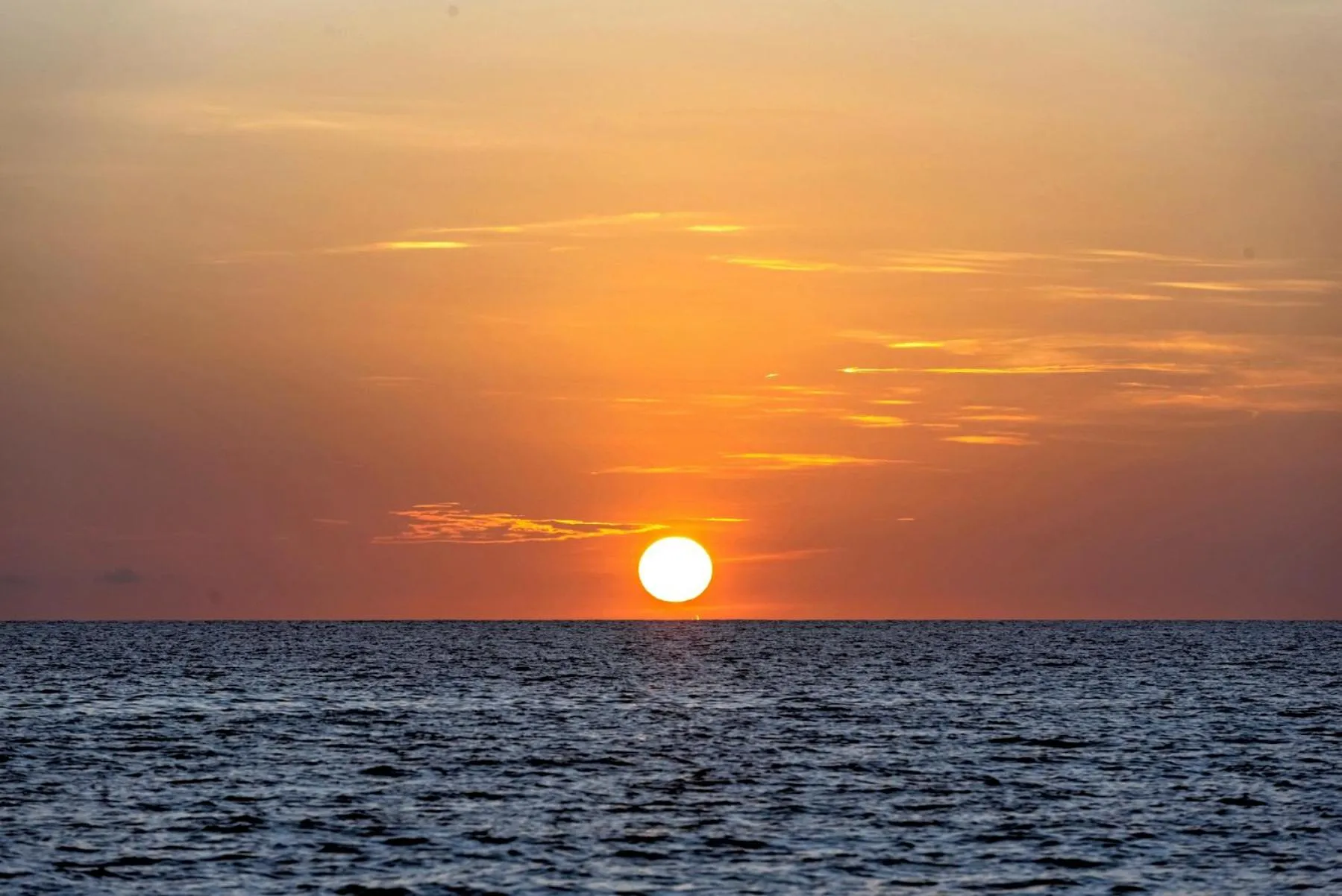 Sunset in Kisiwa on the Beach