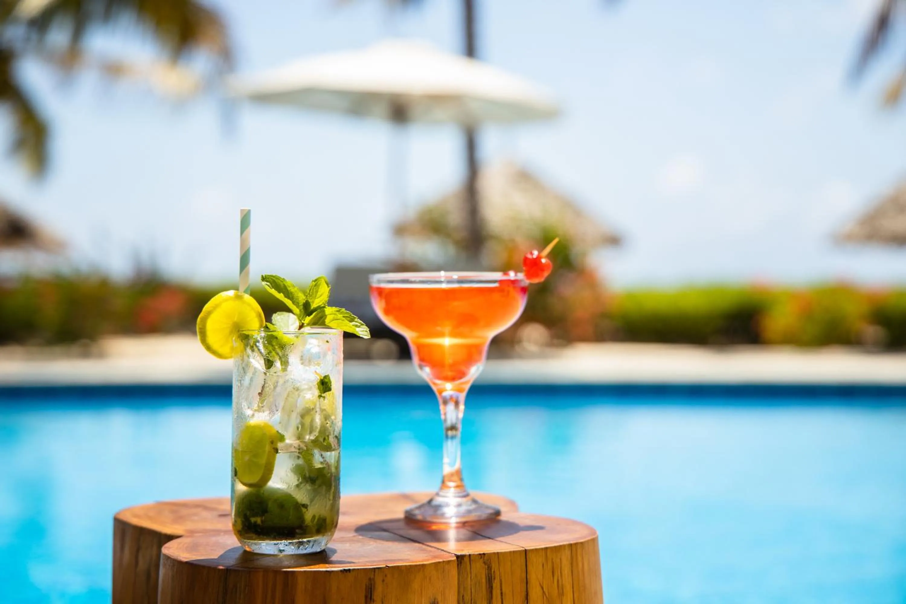 Drinks in Kisiwa on the Beach