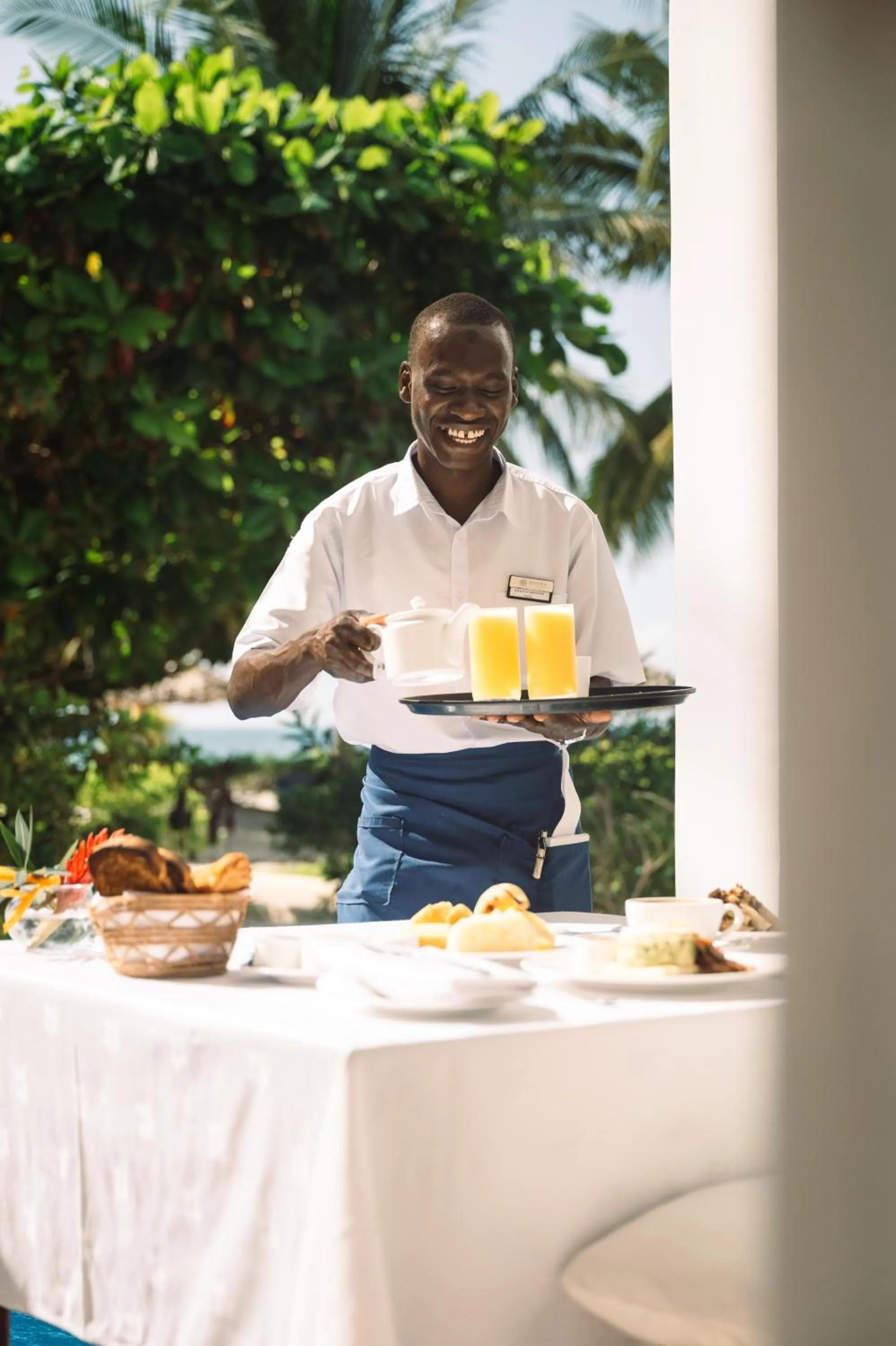 Food and drinks in Kisiwa on the Beach
