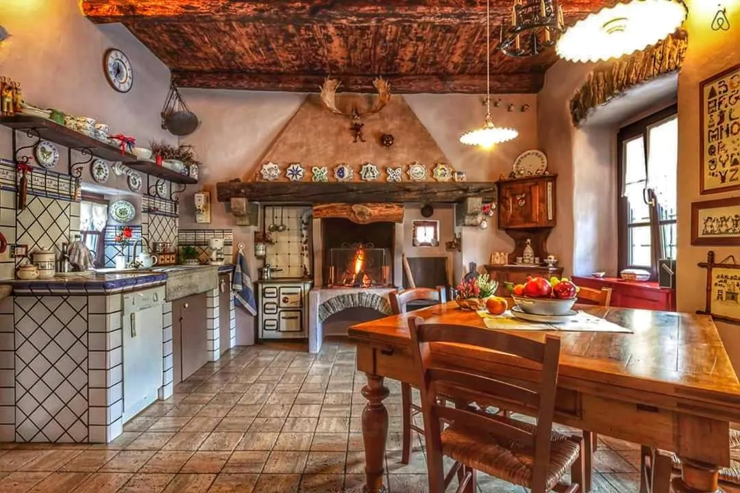 Kitchen or kitchenette in B&B Dove Comincia la Bella Italia