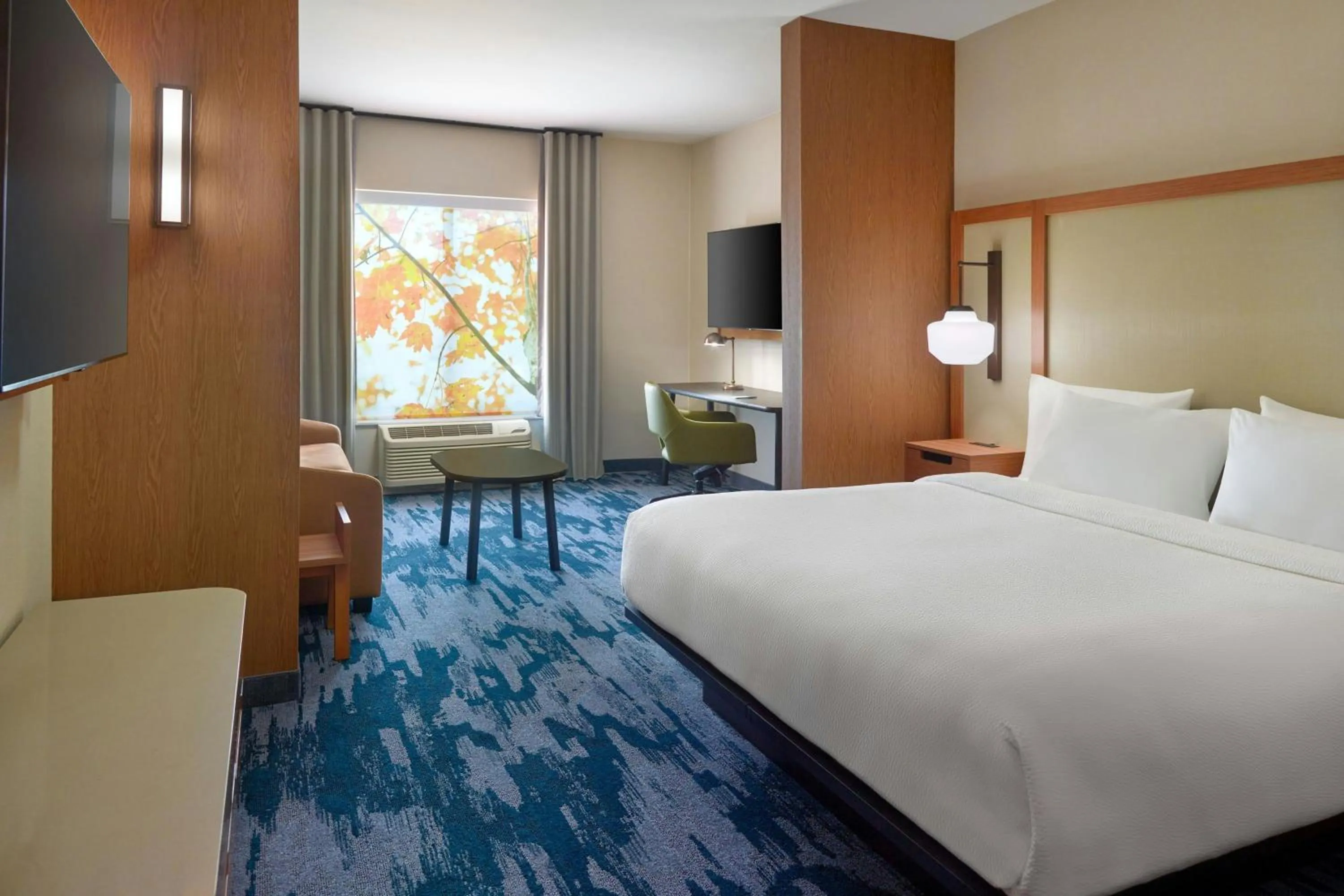 Bedroom, Bed in Fairfield by Marriott Inn & Suites Alpharetta Avalon Area