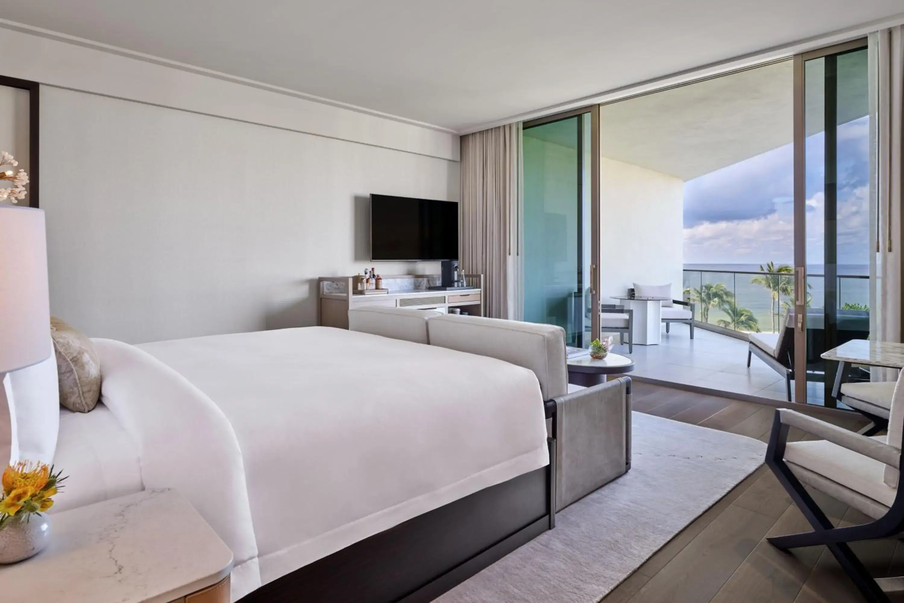 Deluxe King Room with Balcony and Ocean View in The St. Regis Longboat Key Resort Deluxe King Room with Balcony and Ocean View in The St. Regis Longboat Key Resort