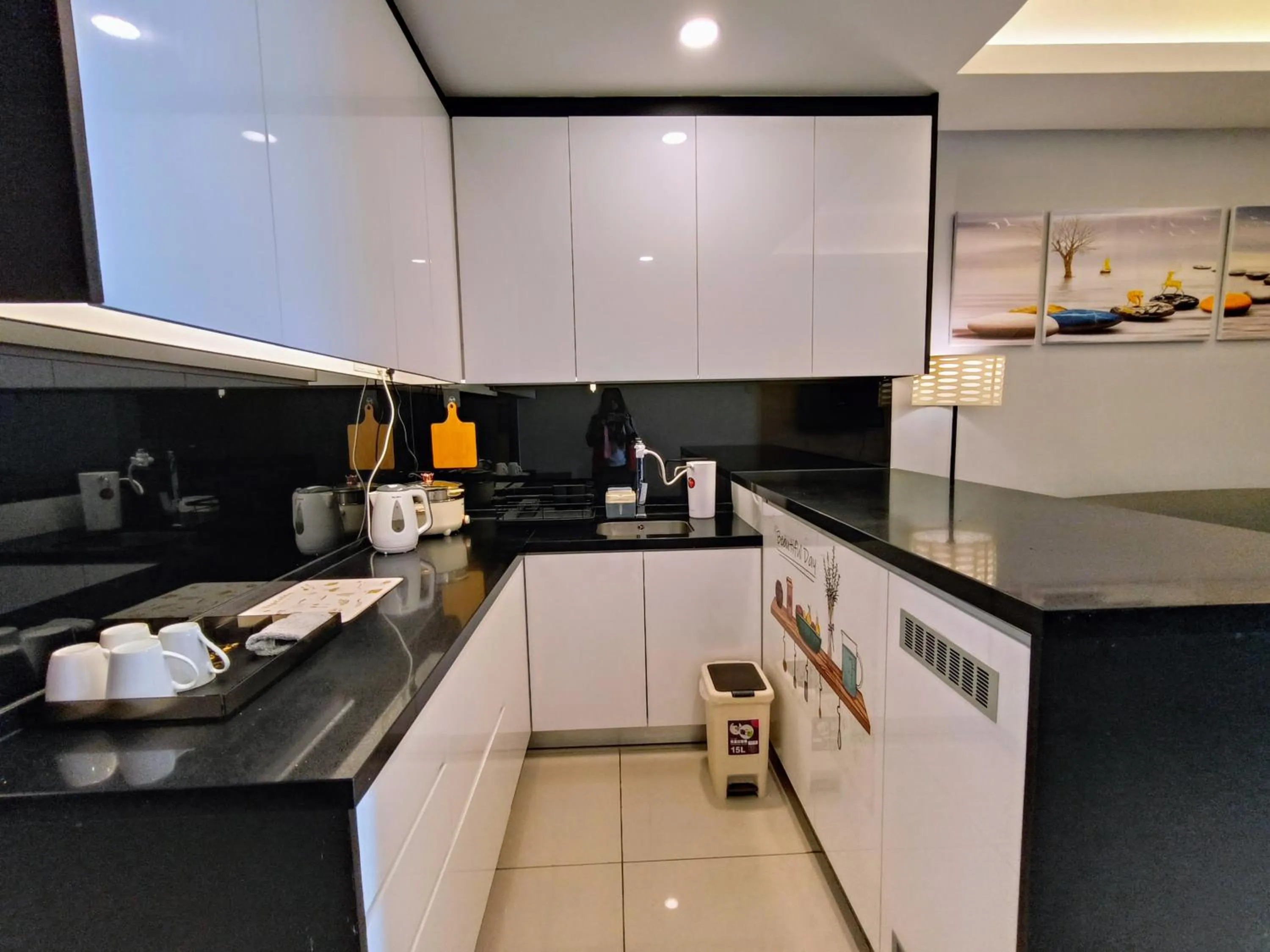 kitchen in Emerald Homes Cozy Homestay at Ion Delemen Genting Highlands