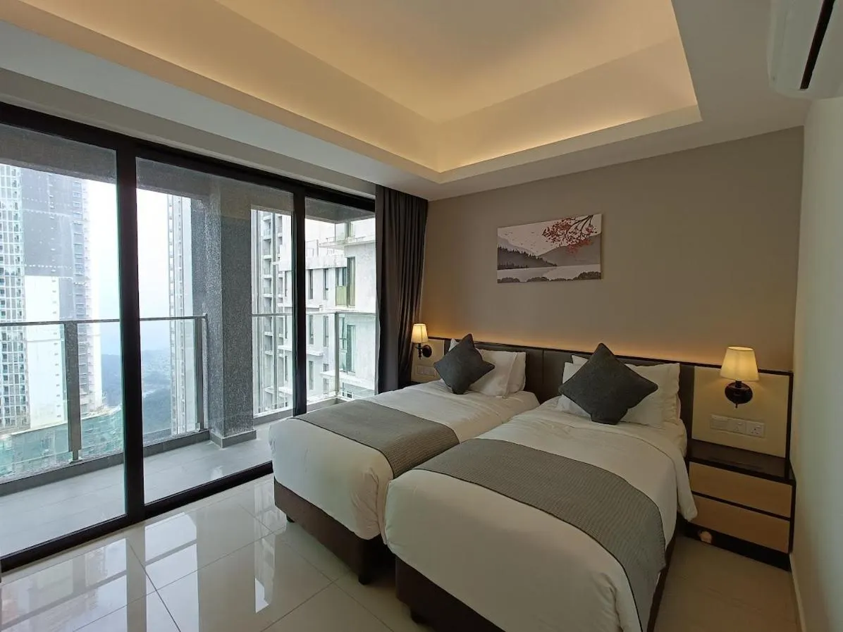 Bed in Emerald Homes Cozy Homestay at Ion Delemen Genting Highlands