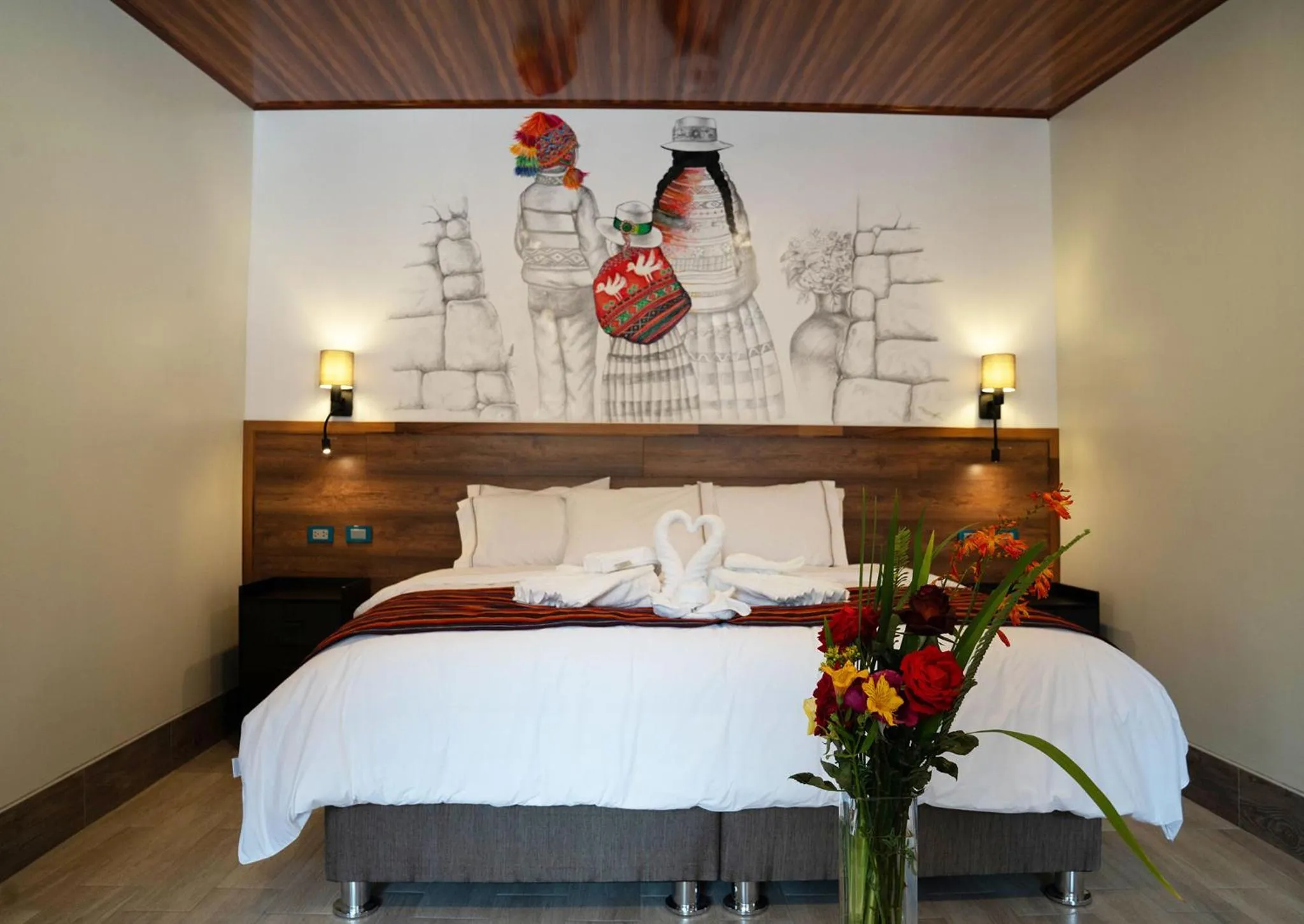 Bed in Hotel Tierra Inka Sacred Valley