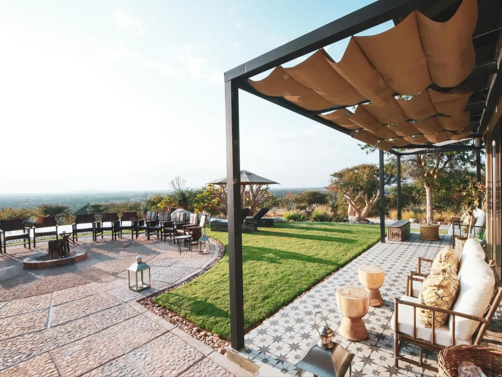 Patio in Otjiwa Mountain Lodge