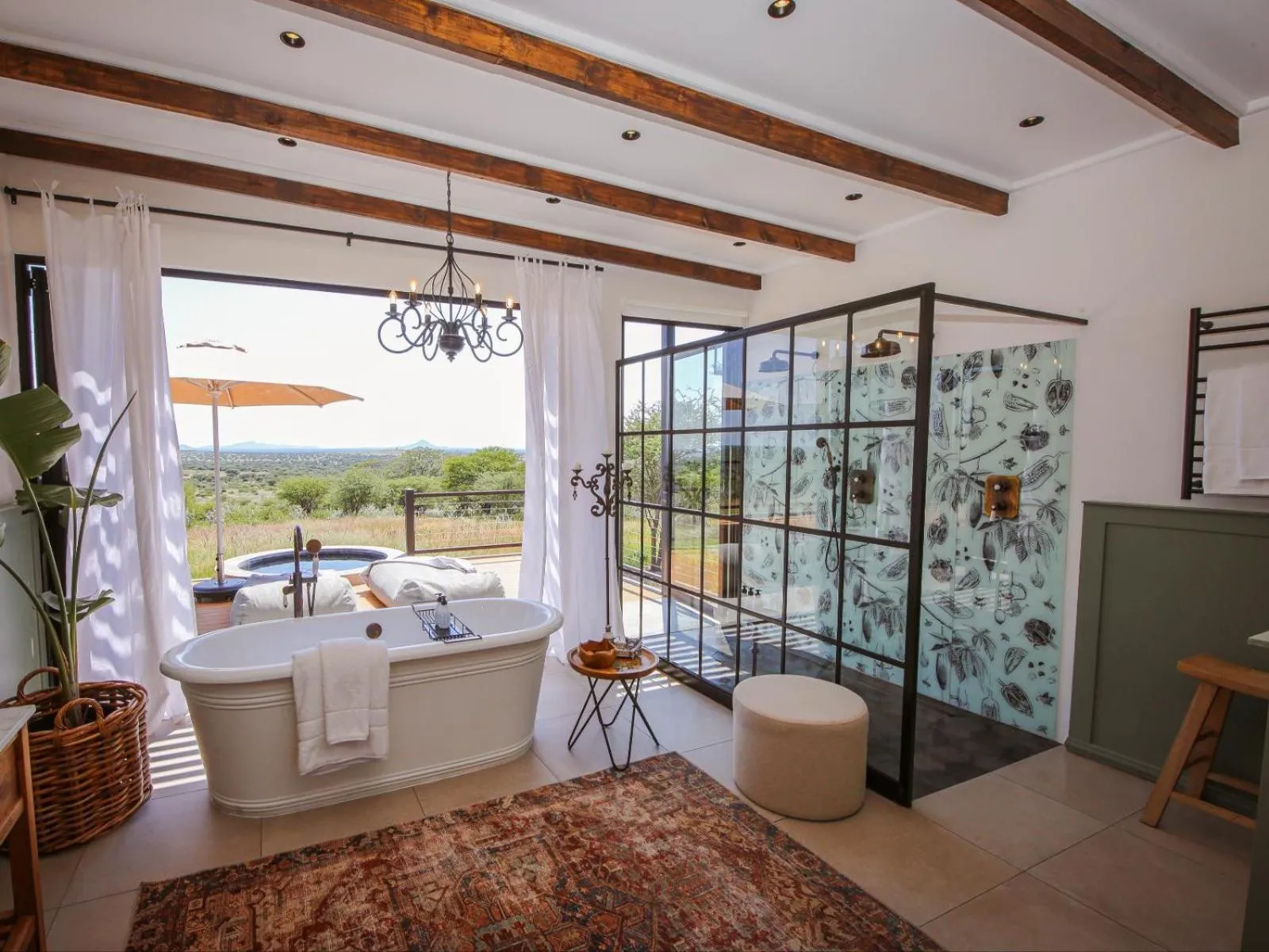 Bathroom in Otjiwa Mountain Lodge