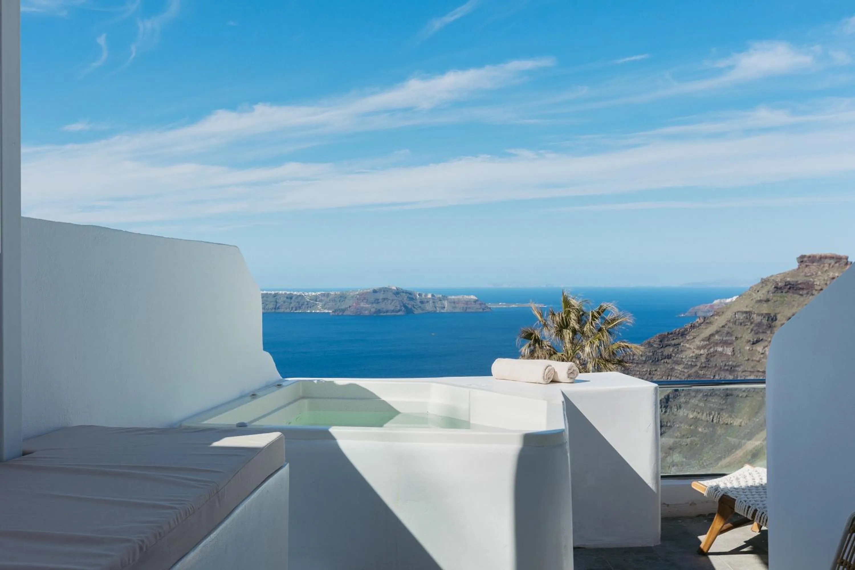 Hot Tub in Nevma Suites