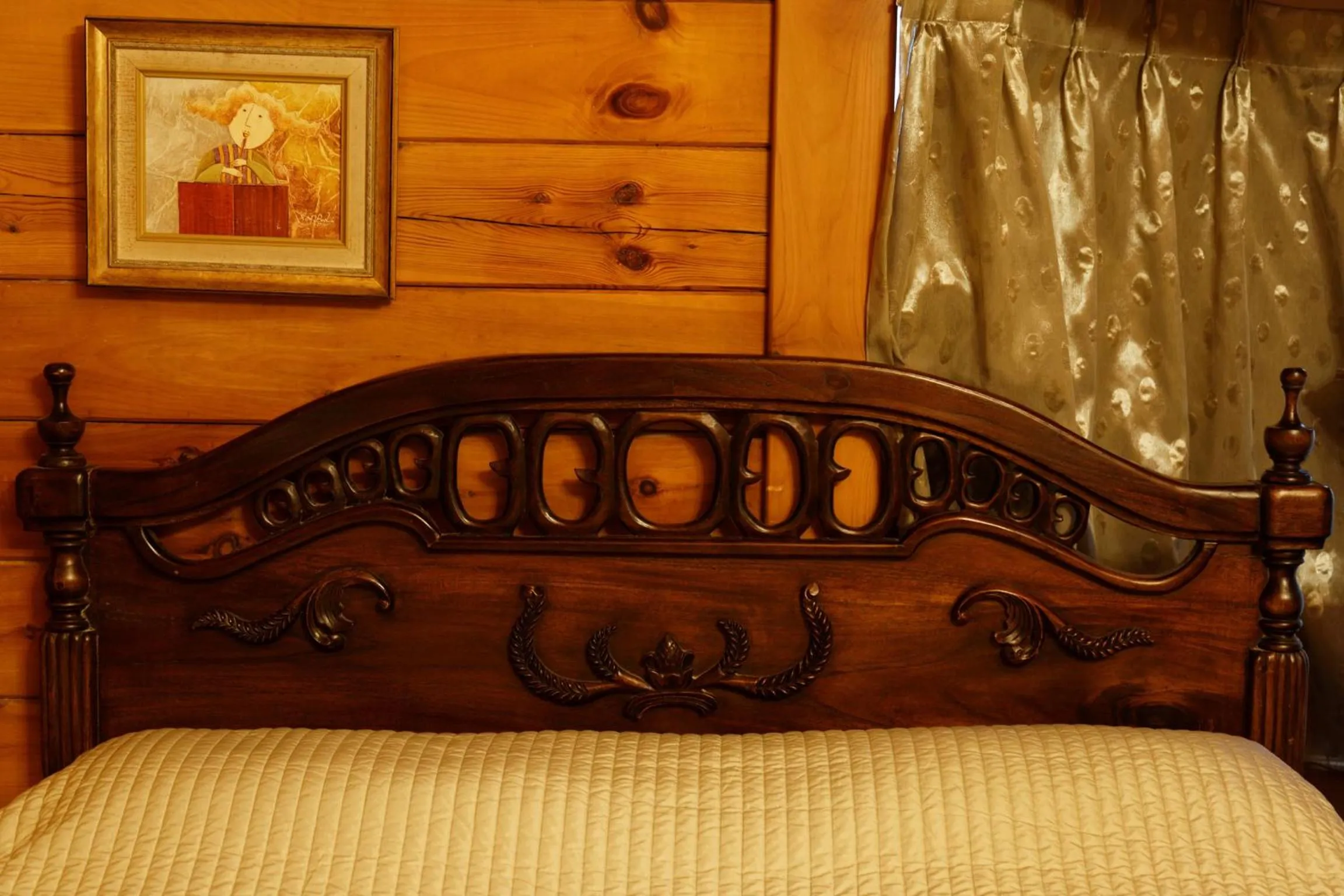 Decorative detail, Bed in Sun Moon Lake Full House Resort