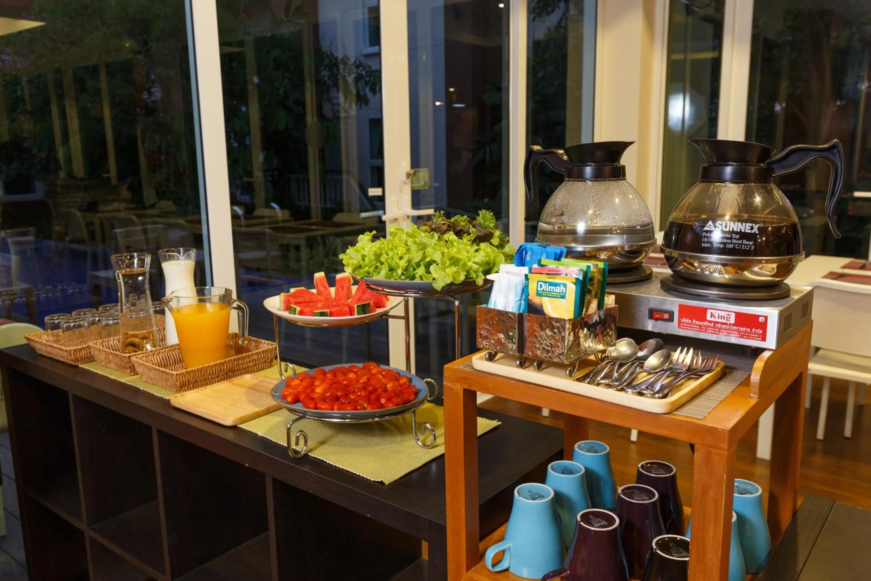 Buffet breakfast in U Tiny Boutique Hotel Suvarnabhumi Bangkok - SHA Plus