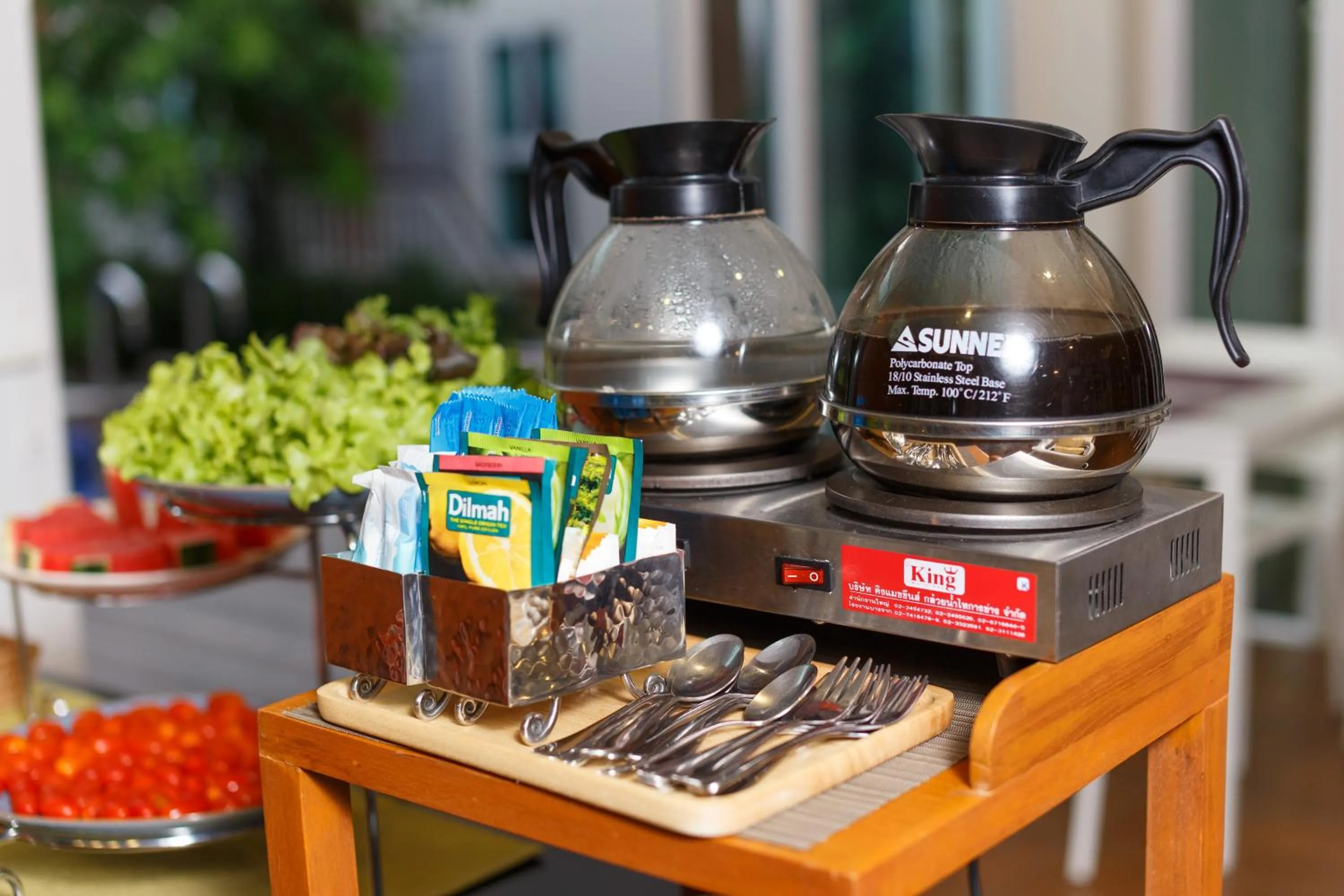 Buffet breakfast in U Tiny Boutique Hotel Suvarnabhumi Bangkok - SHA Plus